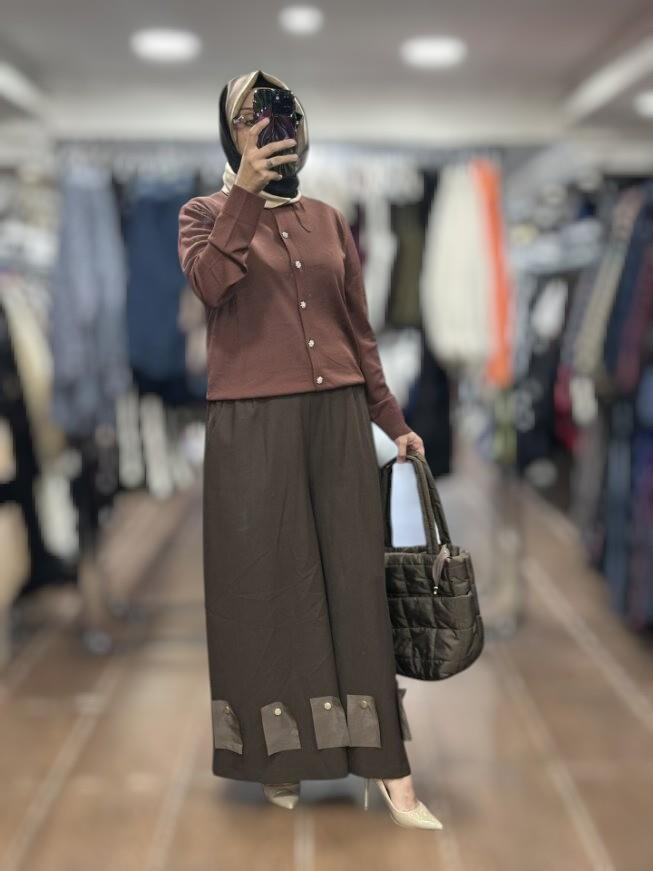 26KGSPNT8018/Ghisa Pantolon - KAHVE