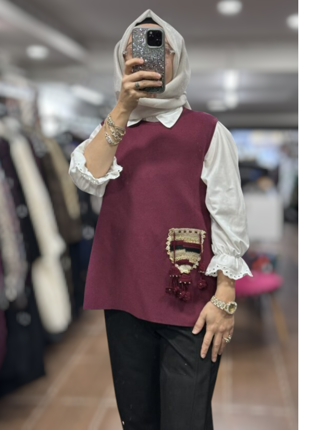 26KOBYLK3291/Ghisa Yelek - MÜRDÜM