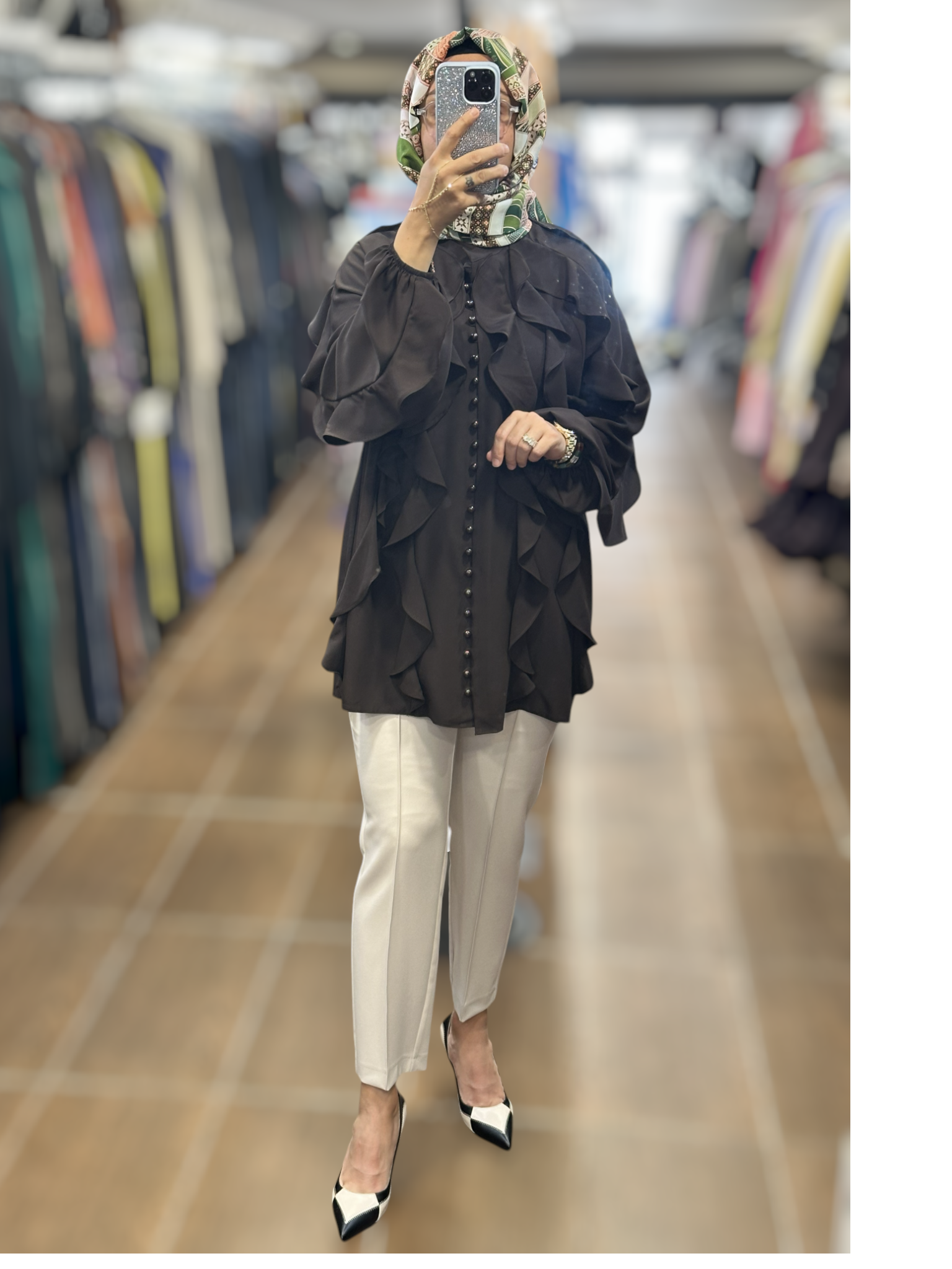 3610T4335 Ghisa Tunik - KAHVE