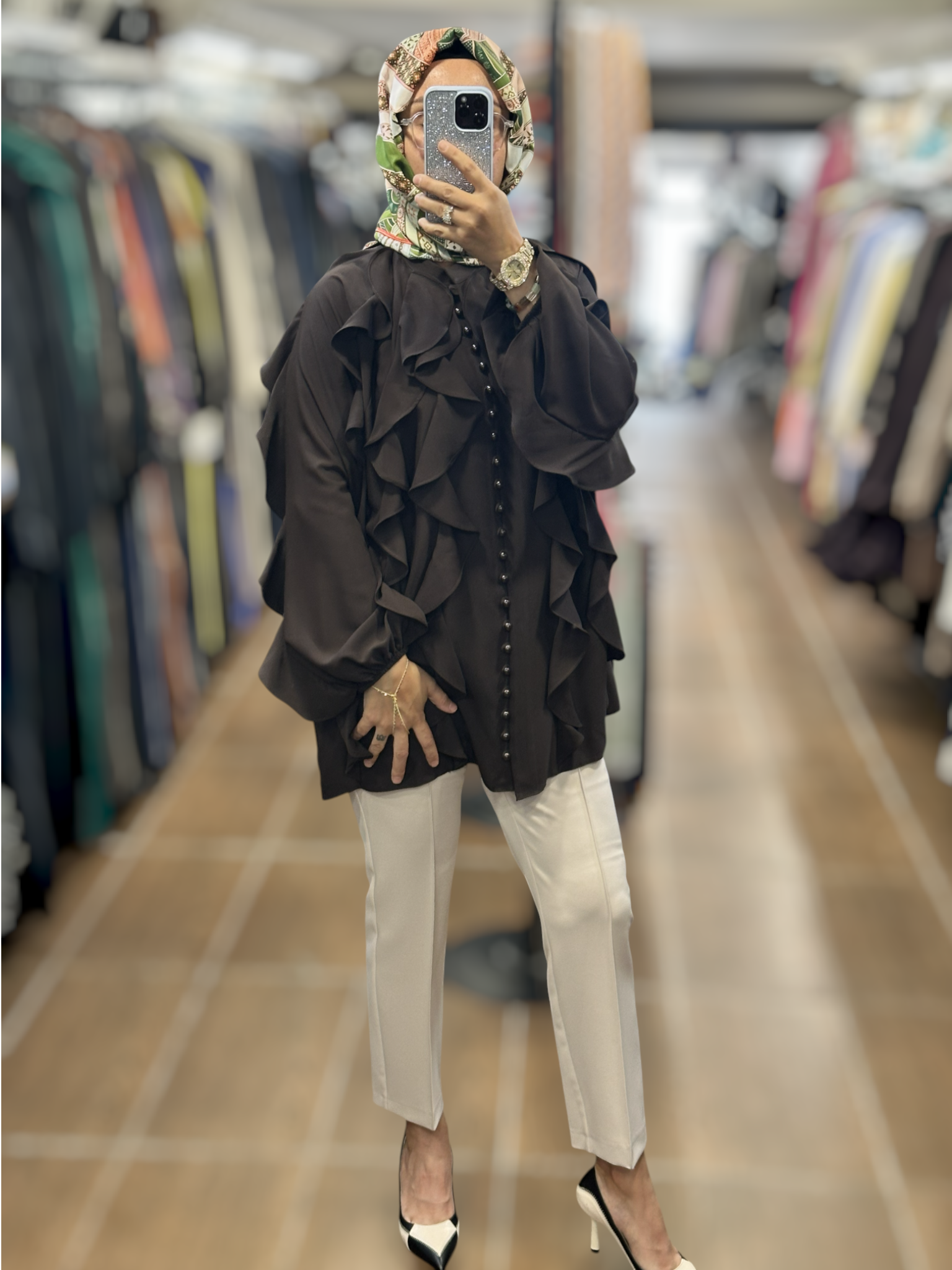 3610T4335 Ghisa Tunik - KAHVE