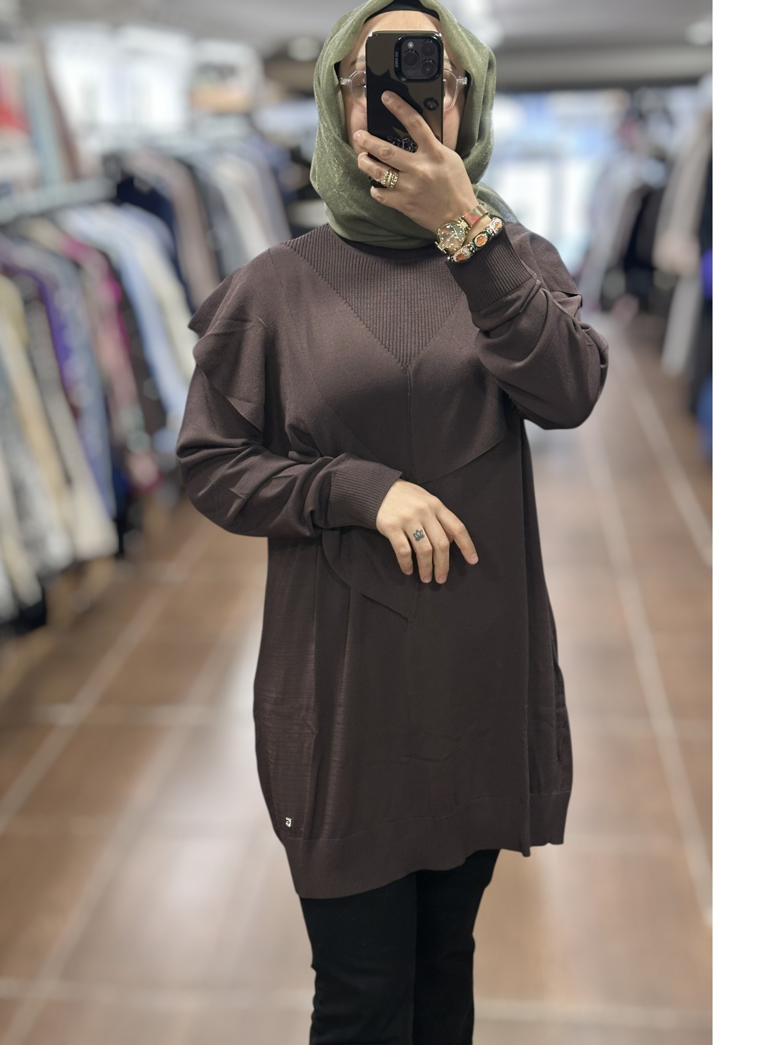 3620T4325/Ghisa Tunik-KAHVE