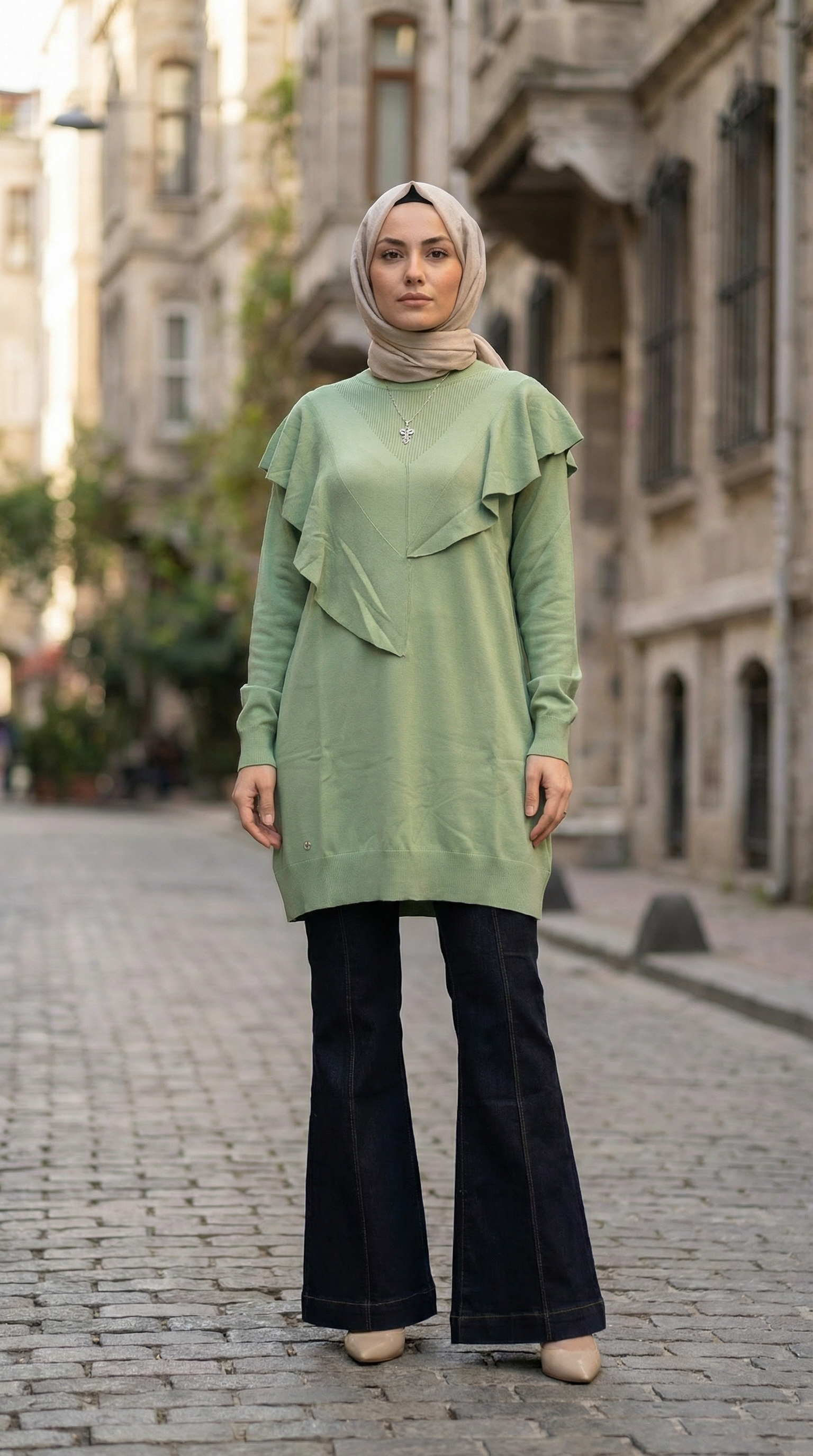 3620T4325/Ghisa Tunik - YEŞİL