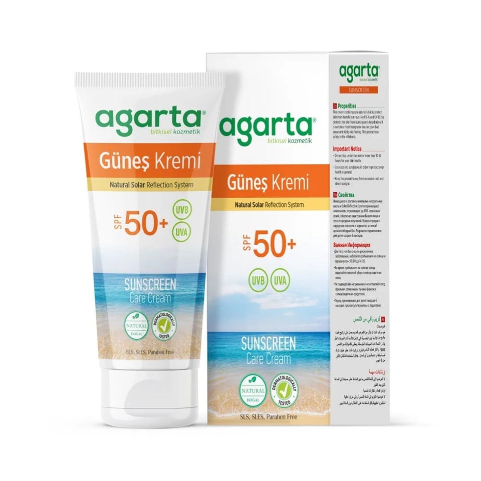 Agarta Doğal Güneş Kremi 50 Faktör 100 ml