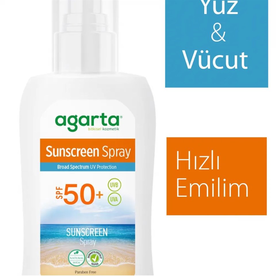 AGARTA DOĞAL GÜNEŞ SPREYİ 150 ML