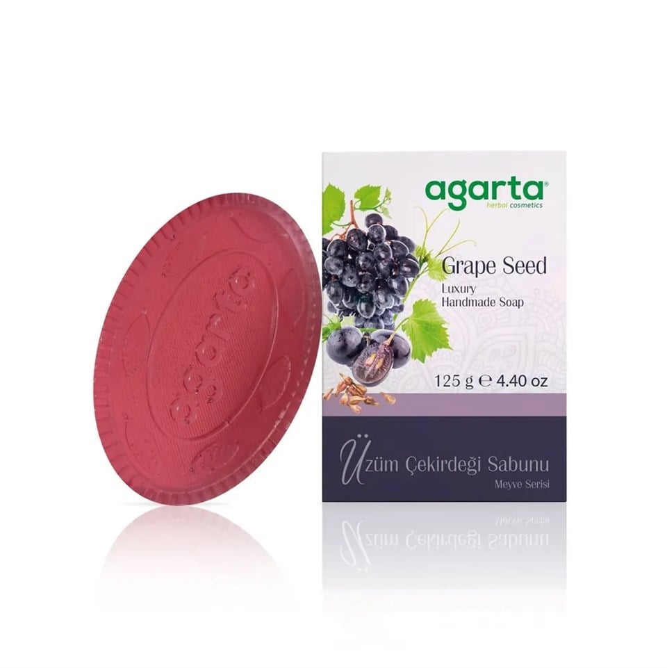AGARTA DOĞAL ÜZÜM ÇEKİRDEĞİ SABUNU 125 G
