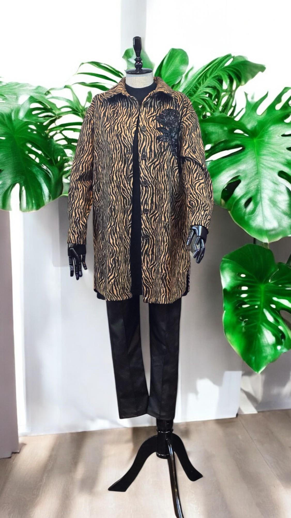 FG 2640 ZEBRA DESEN KAP - CAMEL