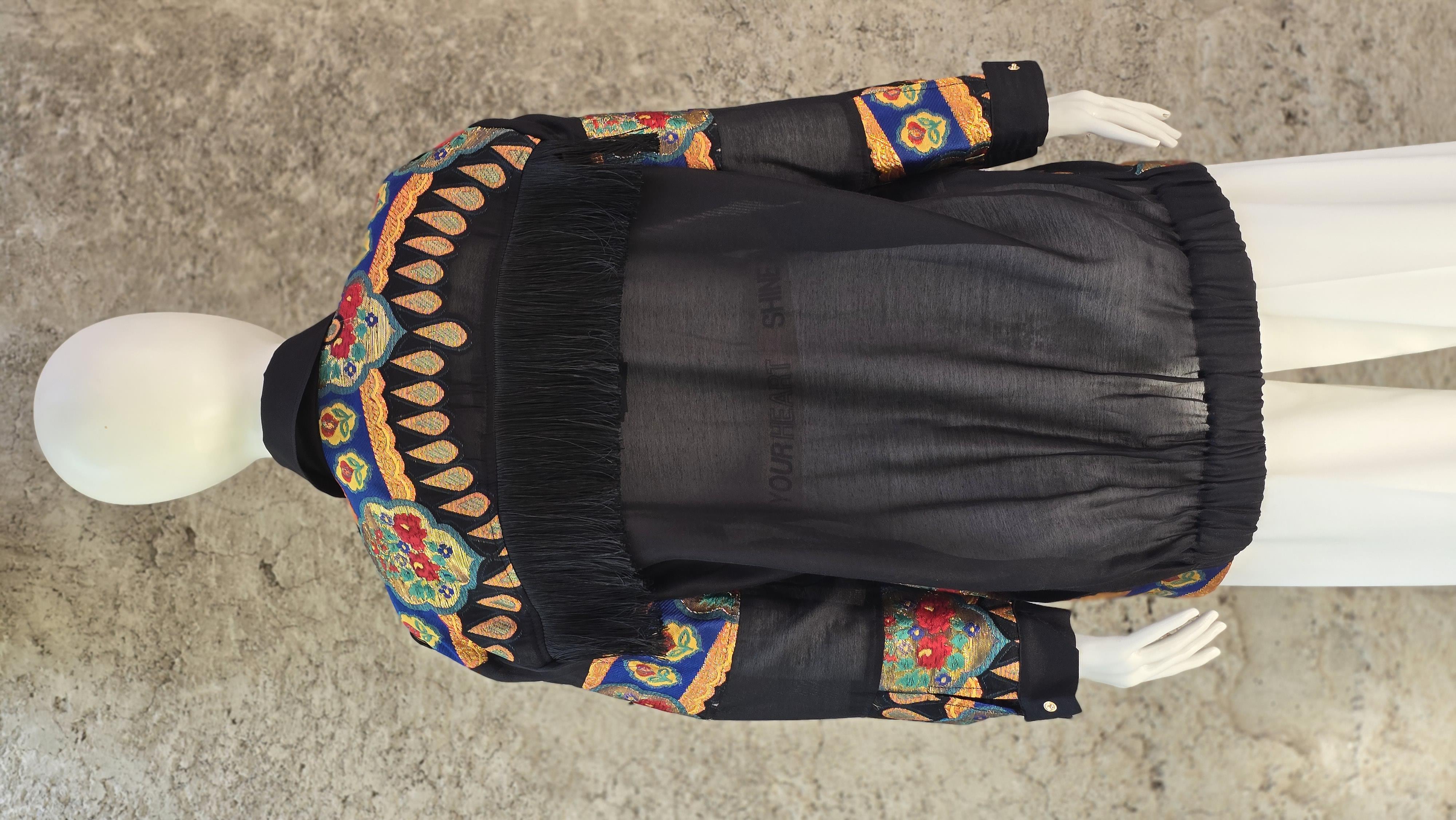 Ghisa Püsküllü Ceket - Siyah