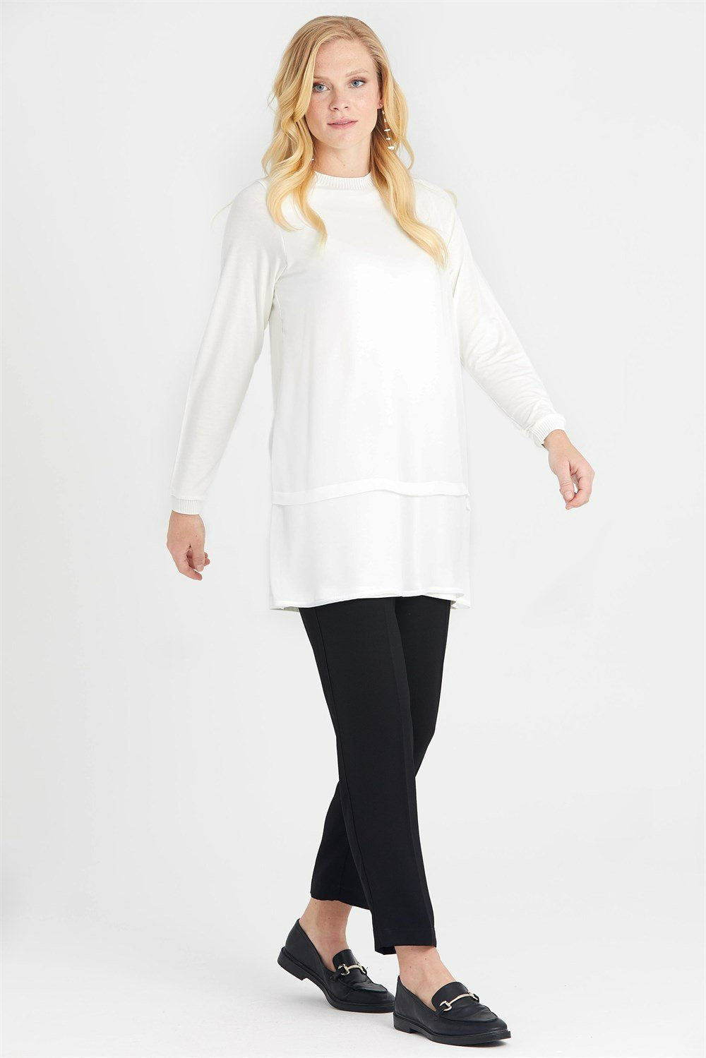 Ghisa Ribana Detaylı Tunik - Beyaz