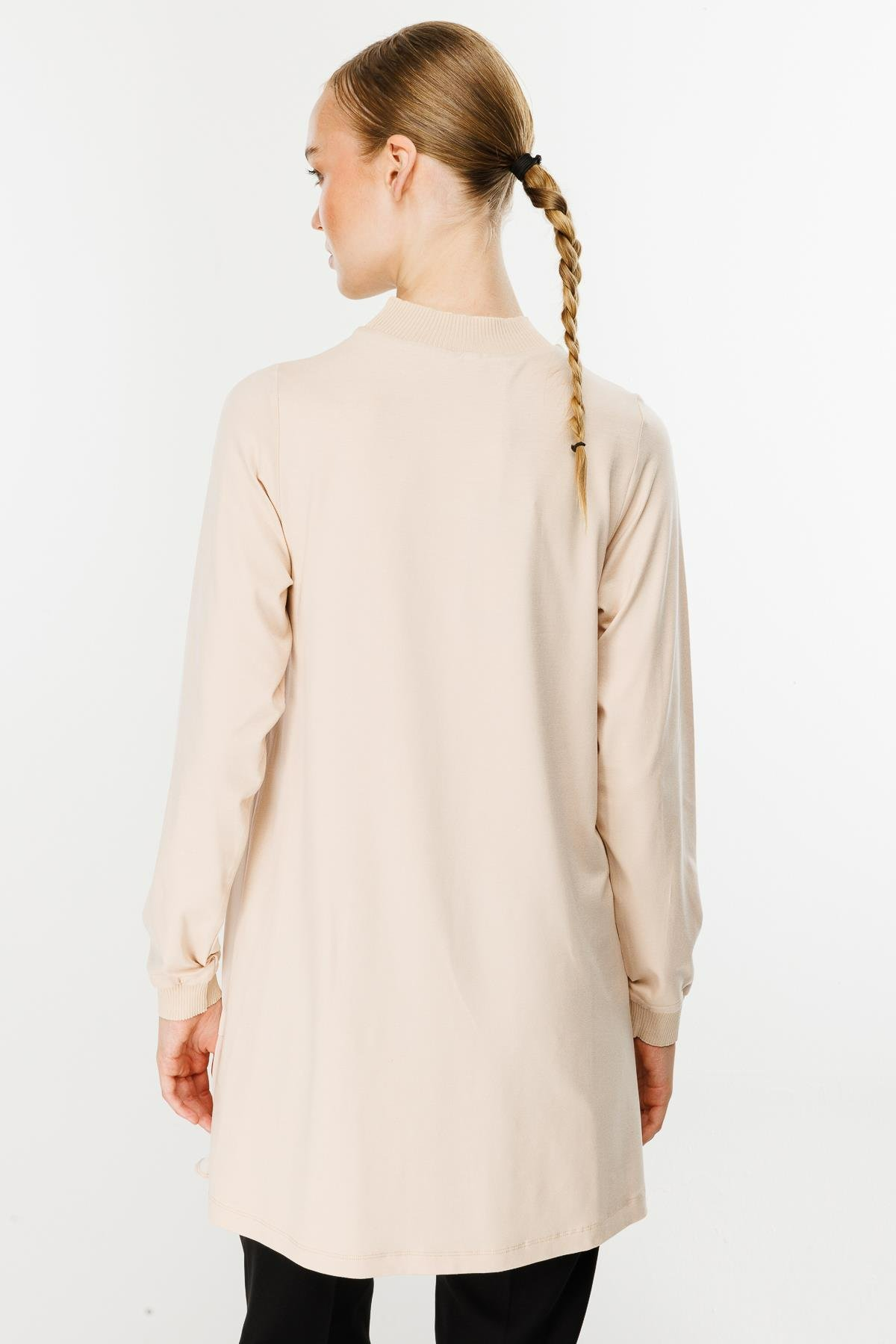 Ghisa Ribana Detaylı Tunik - Krem