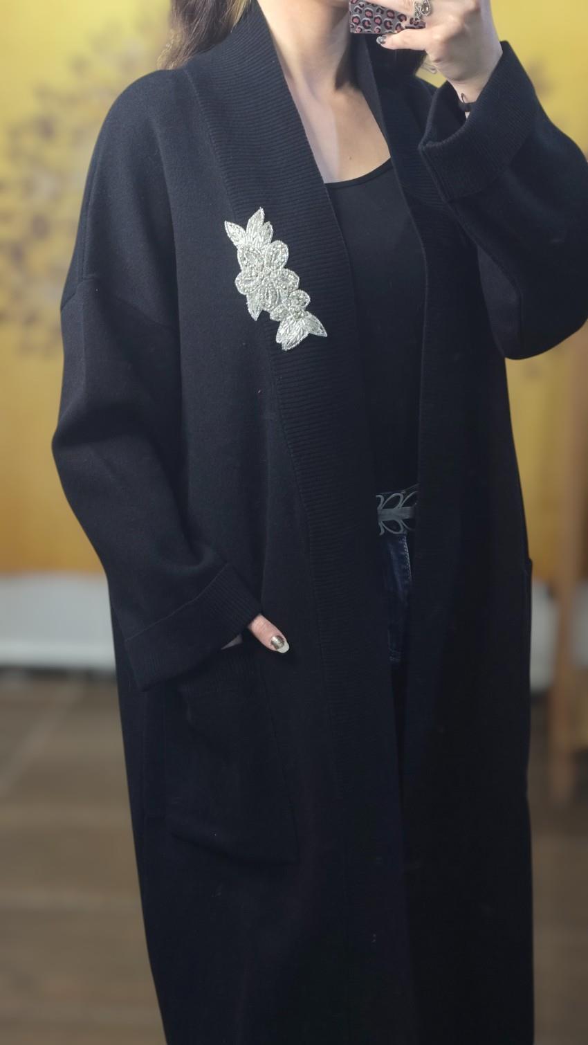Ghisa Triko hırka - Siyah