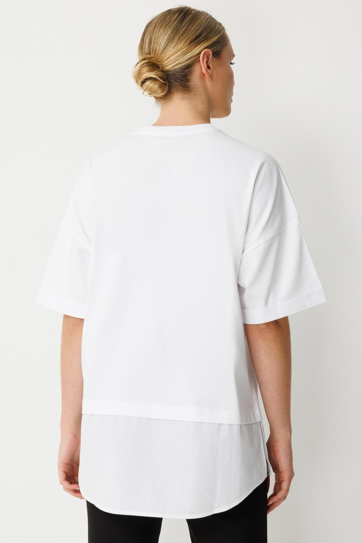 GSBASIC1018/Ghisa Tunik - Beyaz