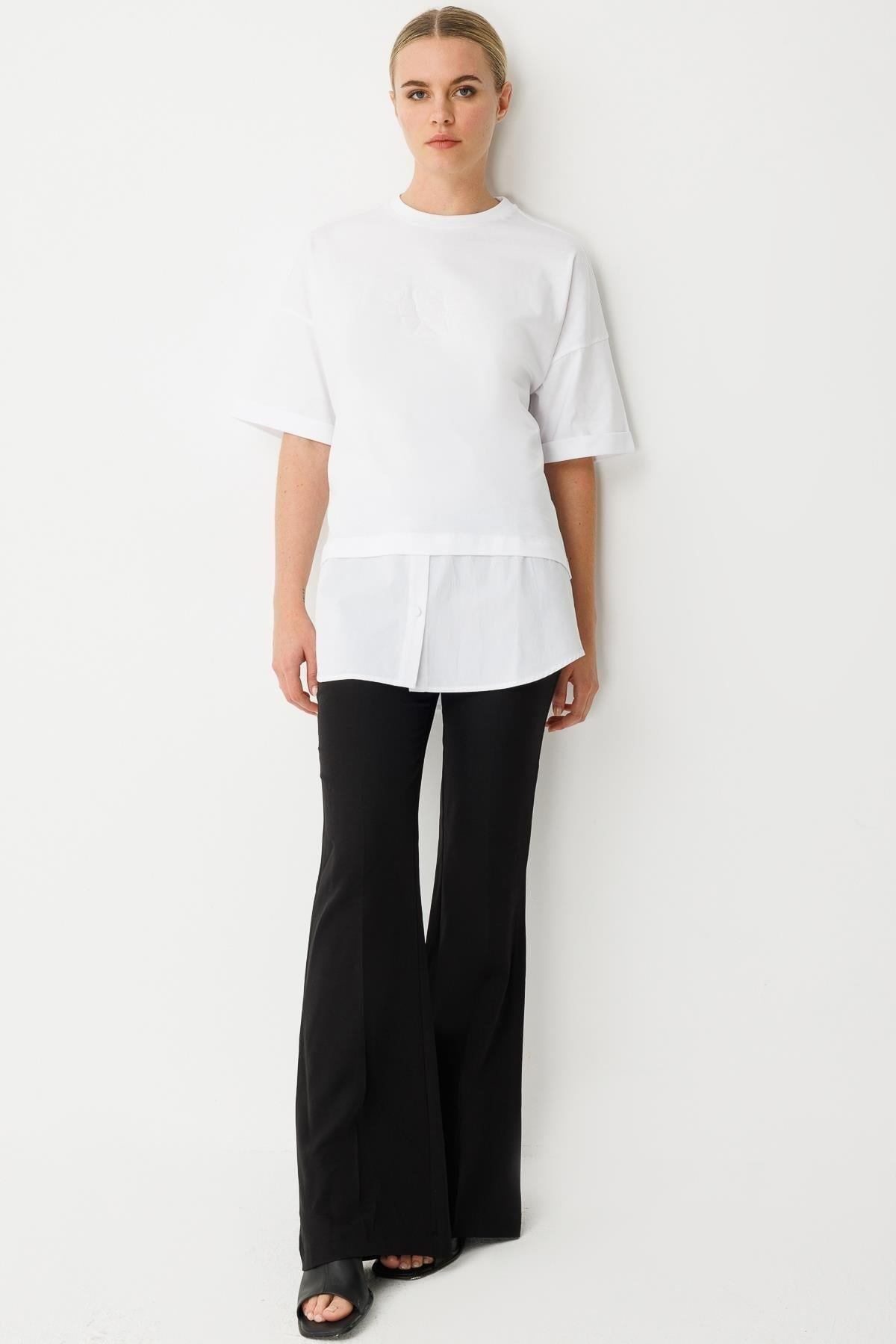 GSBASIC1018/Ghisa Tunik - Beyaz