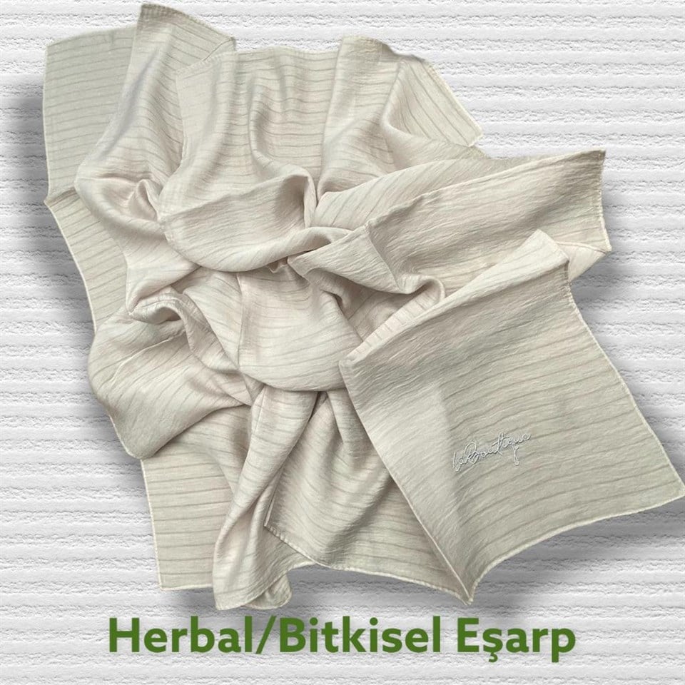 HERBAL BİTKİSEL EŞARP - AÇIK VİZON