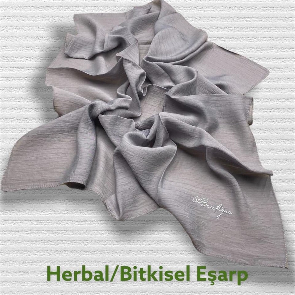 HERBAL BİTKİSEL EŞARP - BOZ GRİ