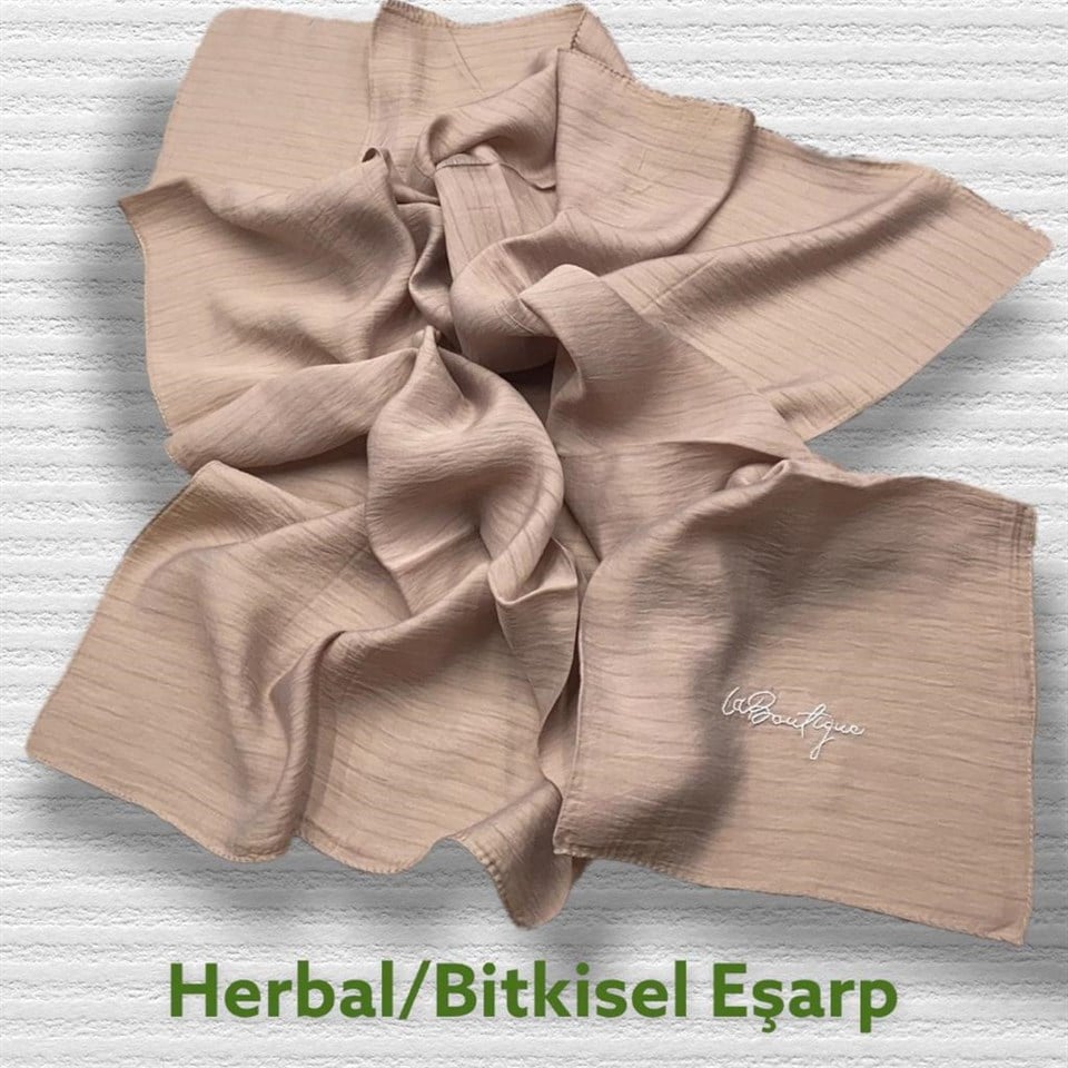 HERBAL BİTKİSEL EŞARP - KOYU VİZON