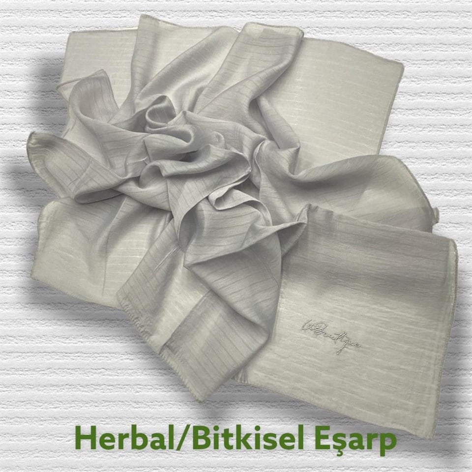 HERBAL BİTKİSEL EŞARP - SİS GRİ