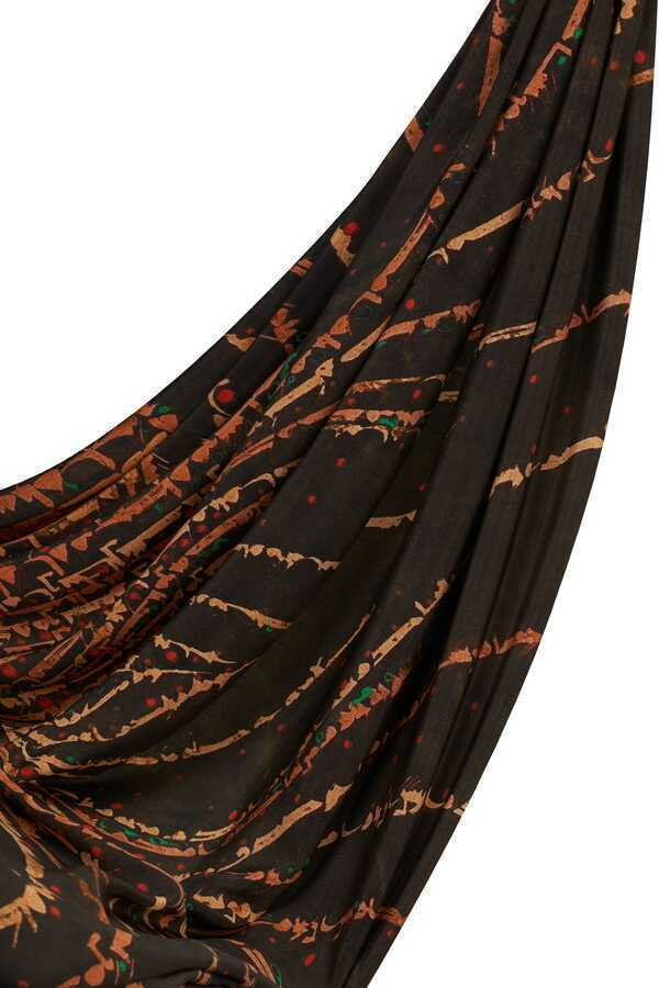 İmannoor Alev Yosun Yeşili İpek Eşarp 130x130