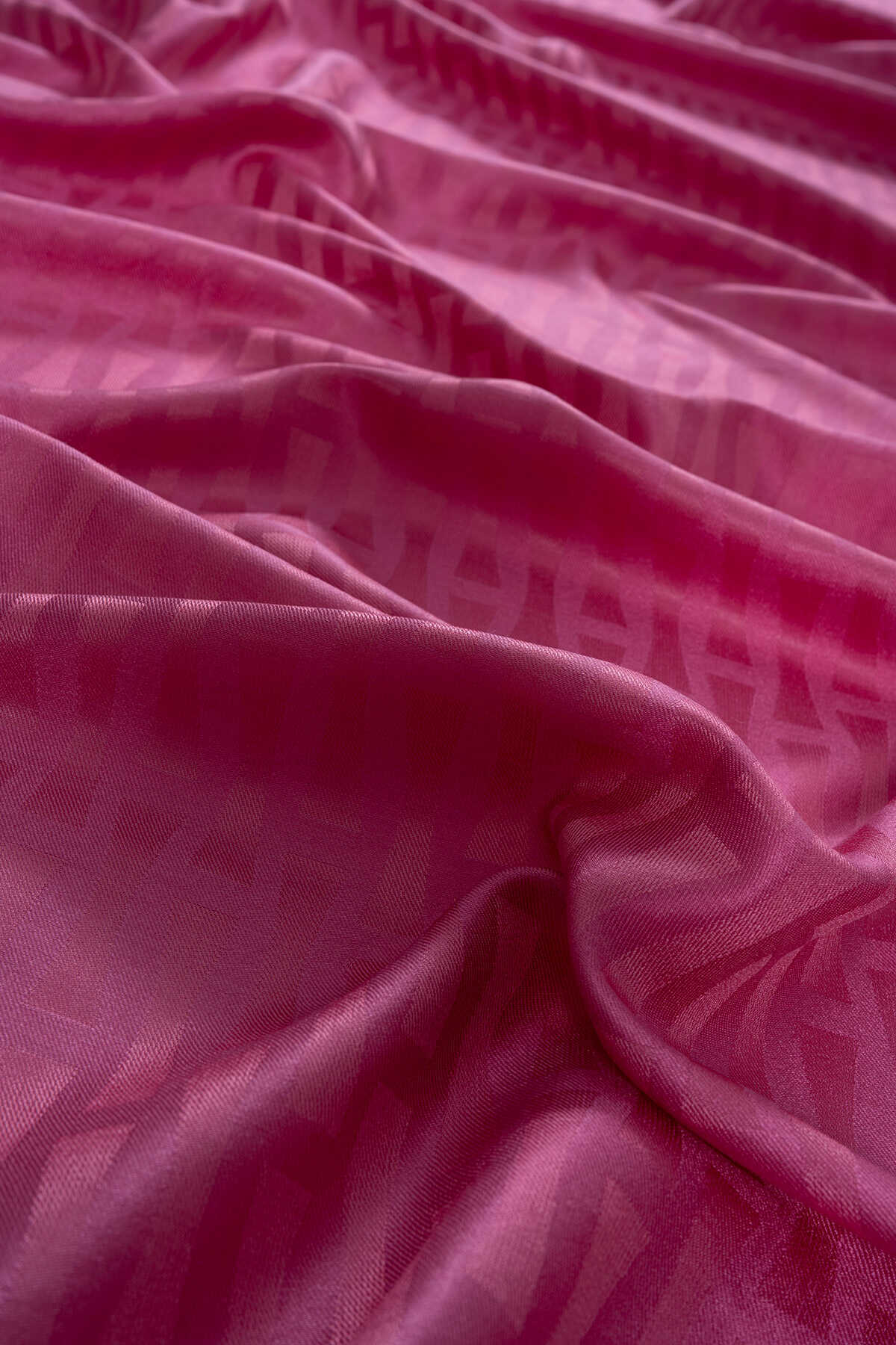 İmannoor Iman I Pembe İpek Şal 70x200