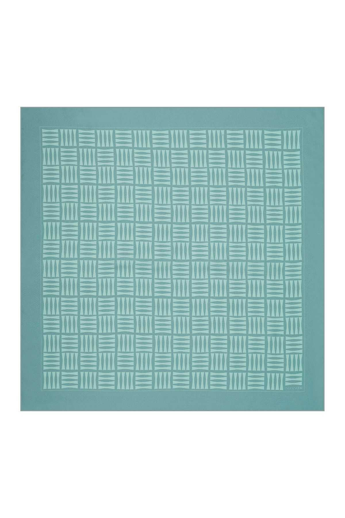 İmannoor Iman Kare Mint Tivil İpek Eşarp 90x90
