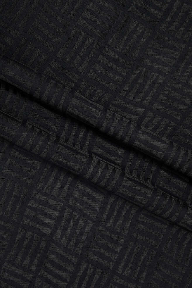 İmannoor İman Kare Siyah Naia Pamuk Şal 70x210
