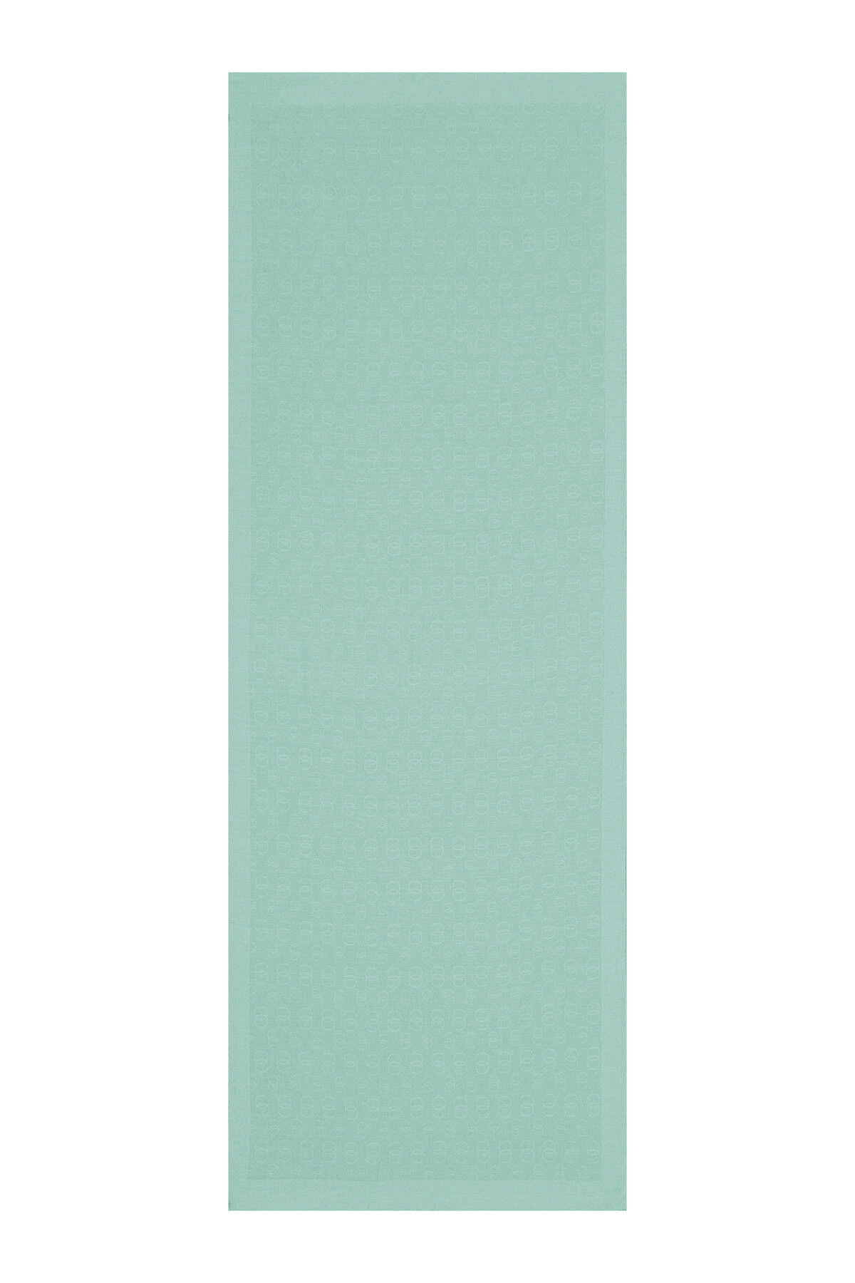 İmannoor Zincir Desen Nil Yeşili Pamuk İpek Şal 70x210