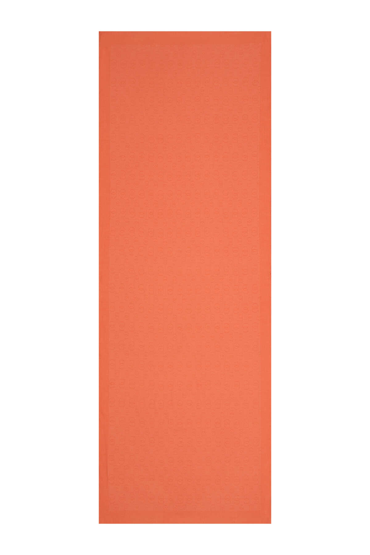 İmannoor Zincir Desen Orange İpek Şal 70x210