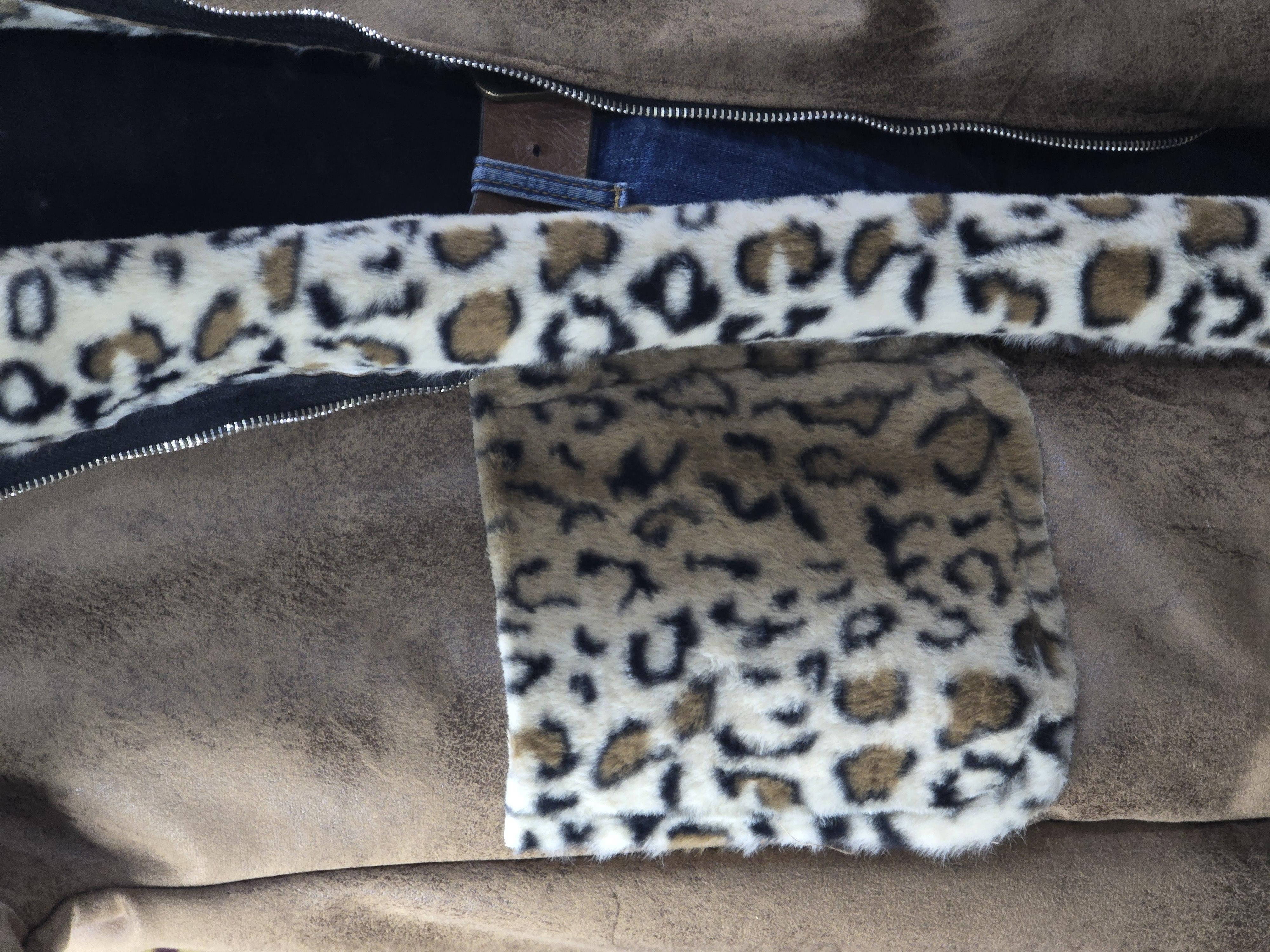 İTALY LEOPAR ASTARLI NUBUK CEKET - CAMEL