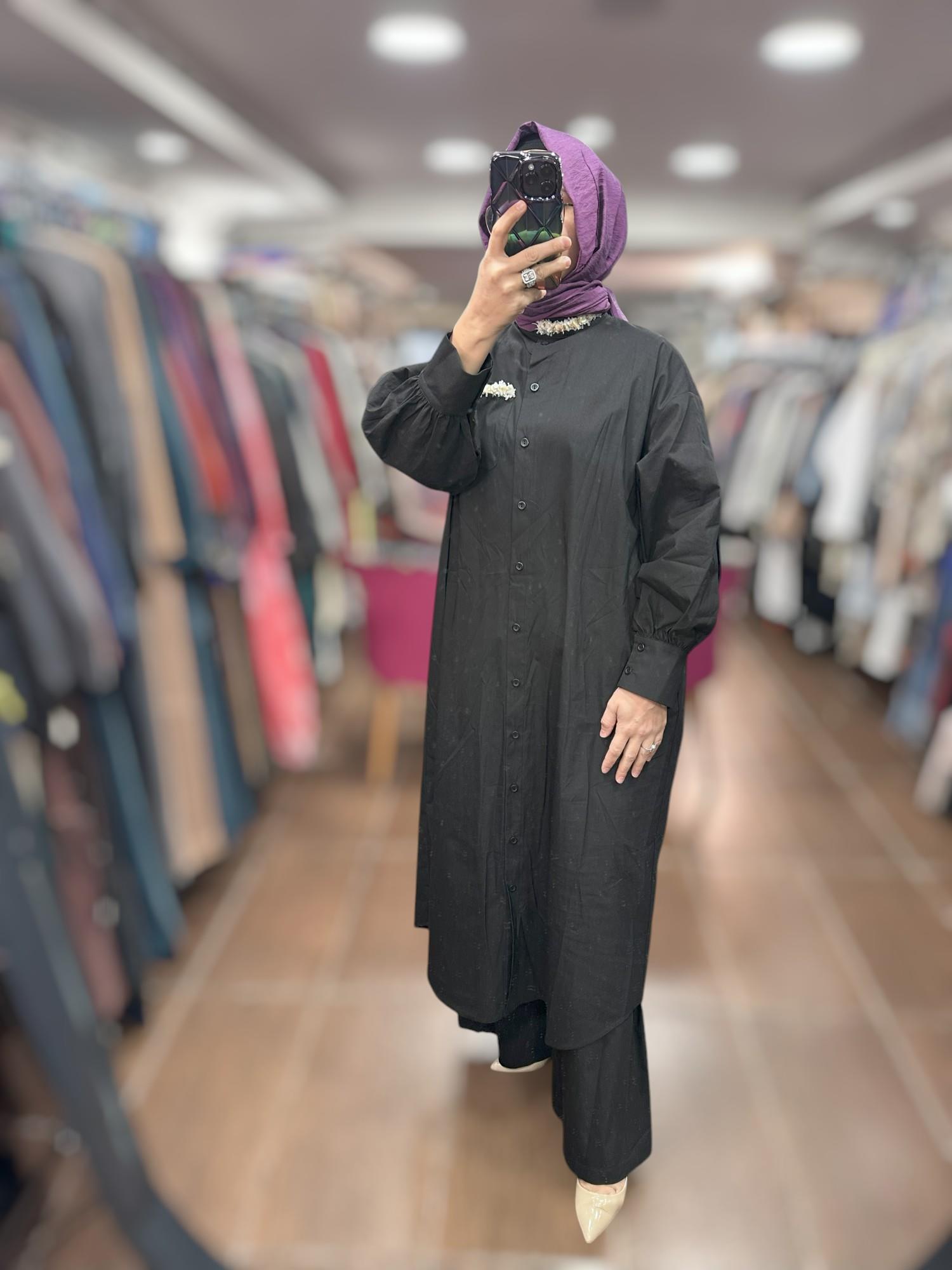 KAHMA KHM25Y13156 ELBİSE KAP - SİYAH 