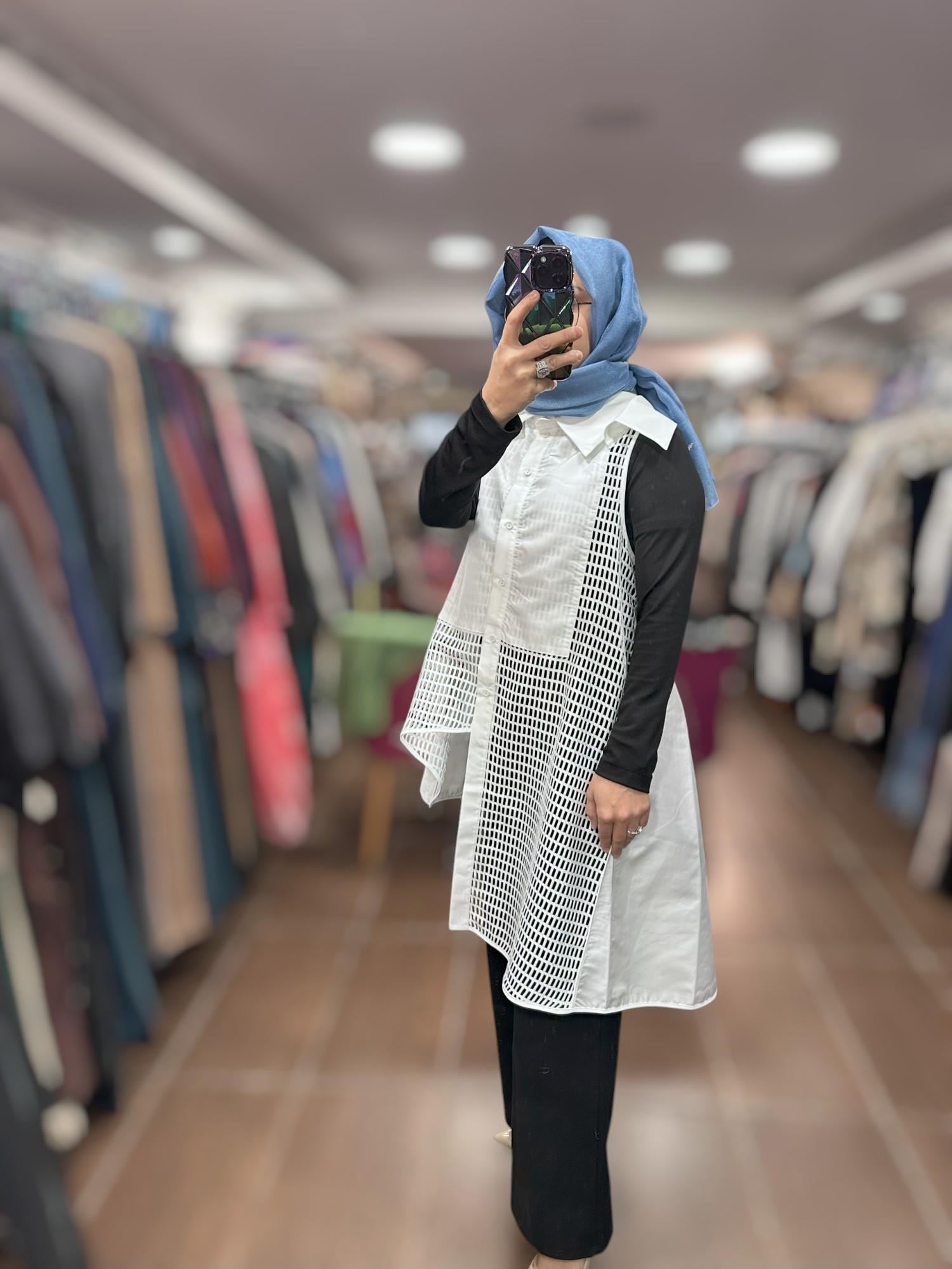 KAHMA KHM25Y24150 YELEK - BEYAZ