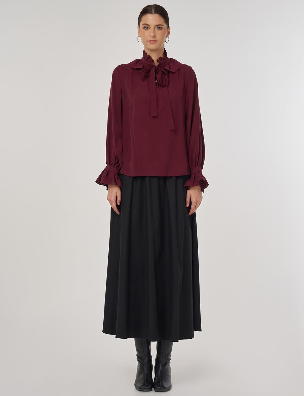 KAYRA KA-A25-10011 BLUZ - BORDO