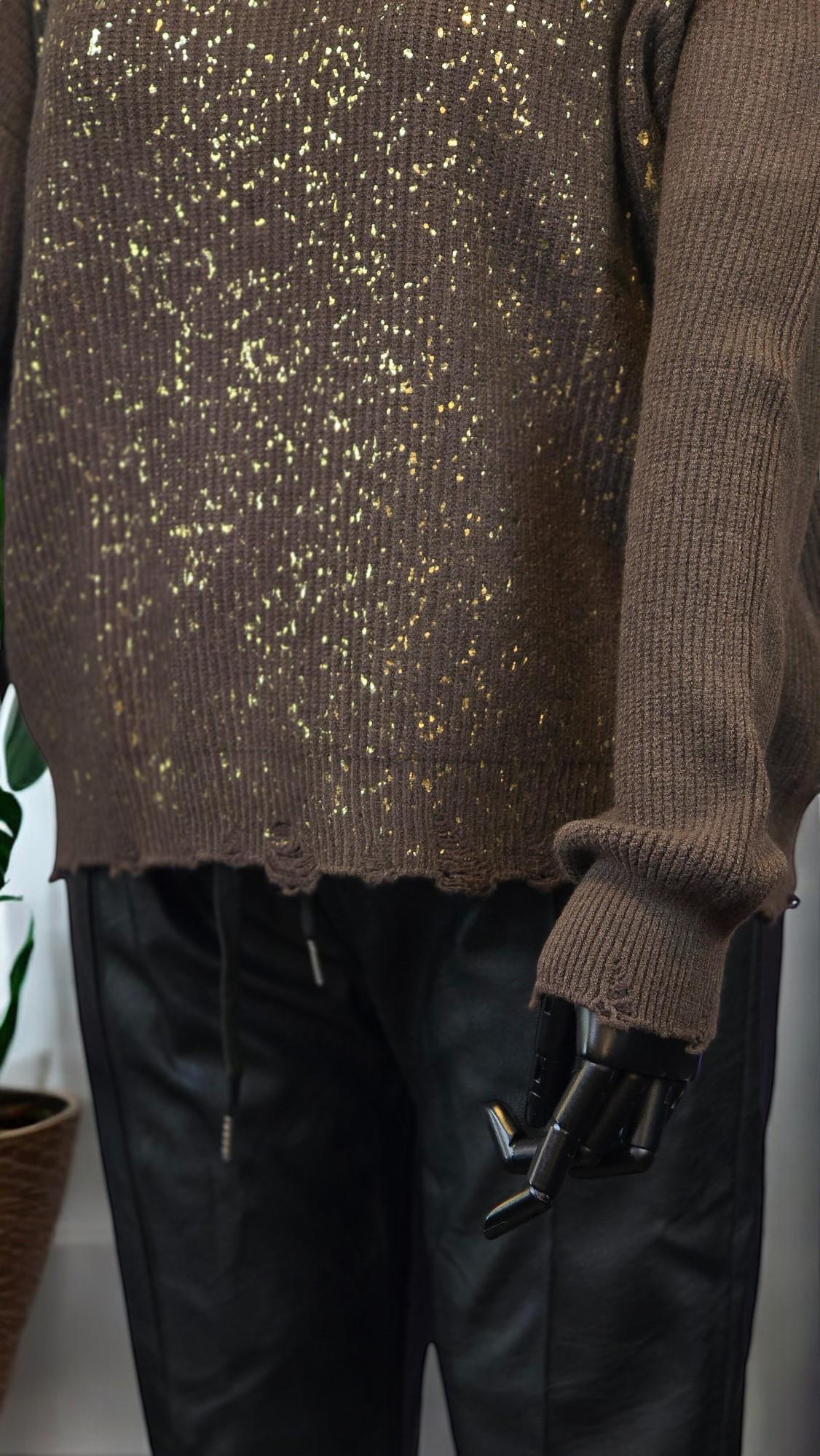 KB-9061 SHIRT - KAHVE