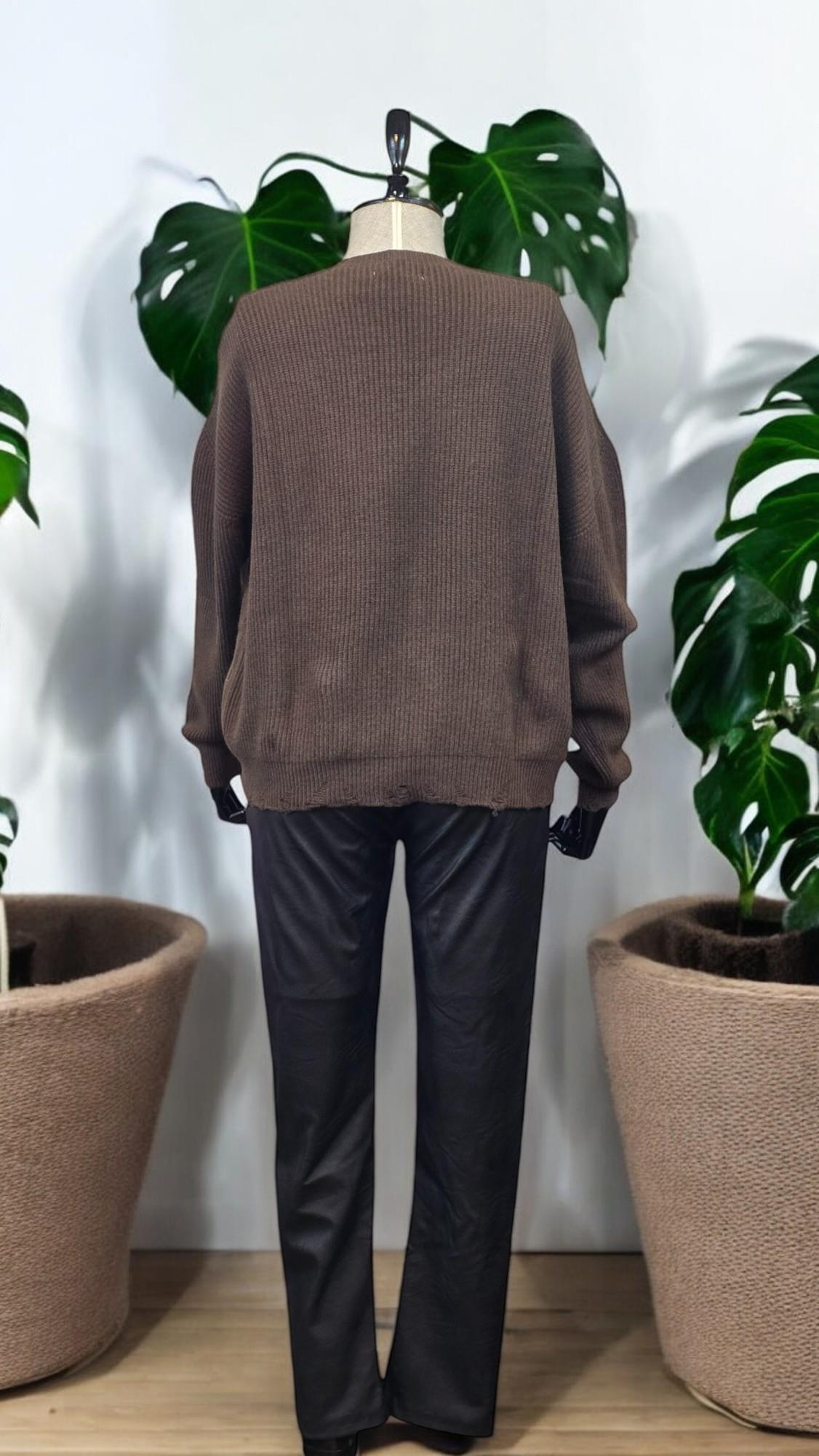 KB-9061 SHIRT - KAHVE