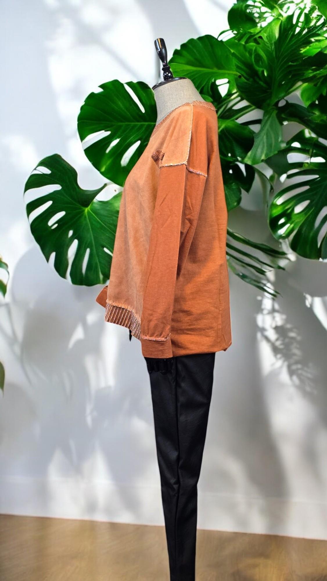 KB-K50793 BLUZ - ORANJ