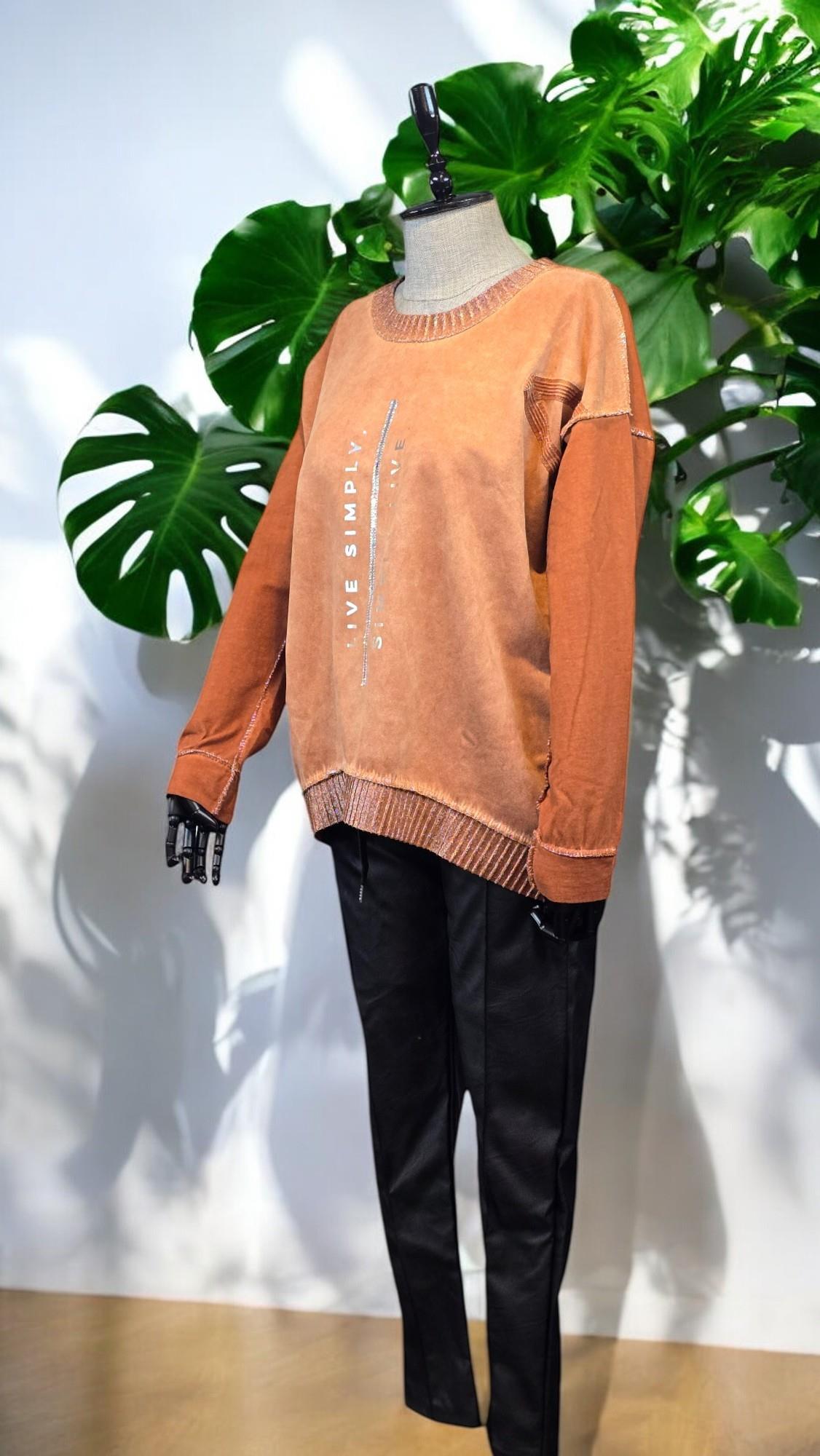 KB-K50793 BLUZ - ORANJ