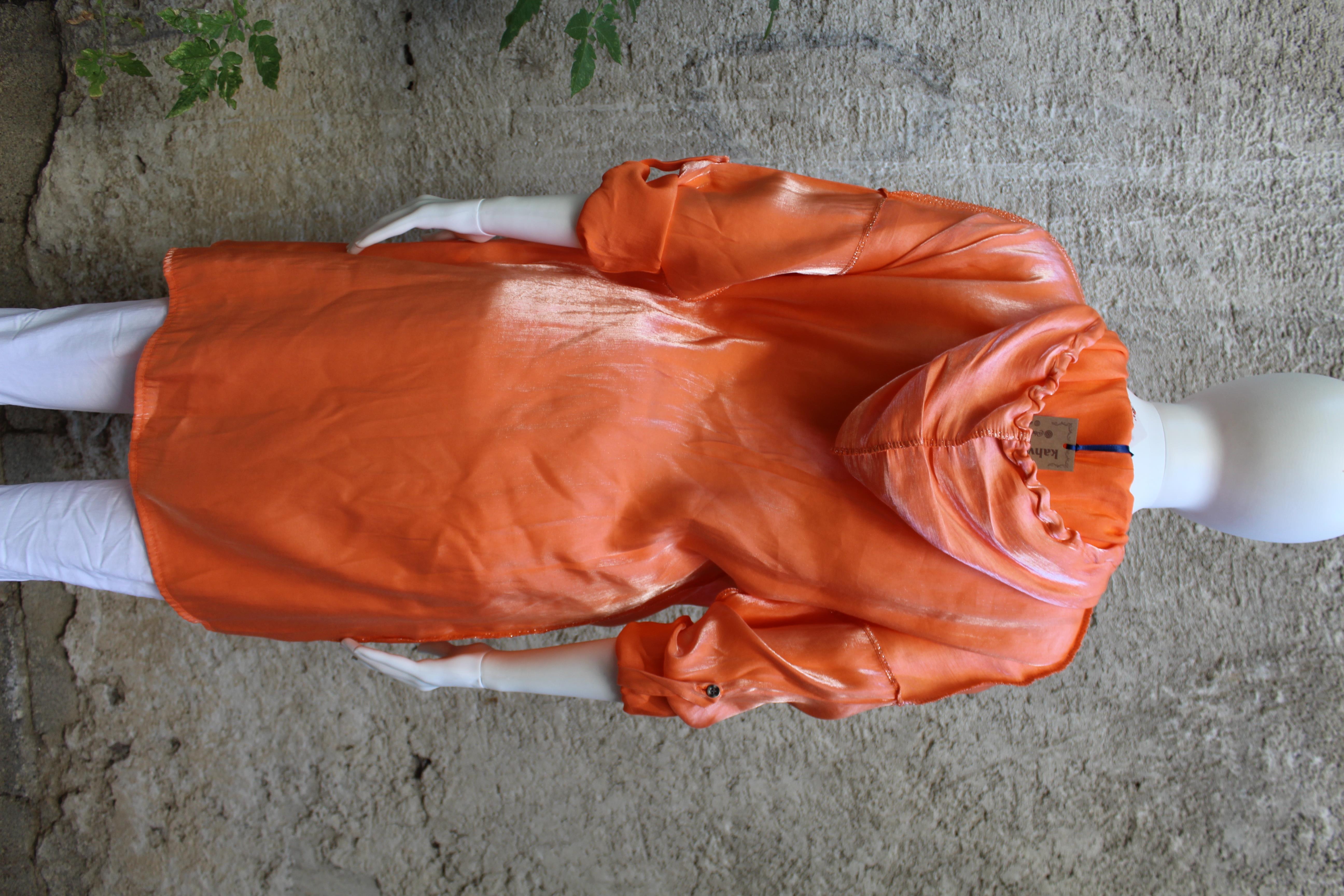 KB-Y53062 ELBİSE - ORANJ