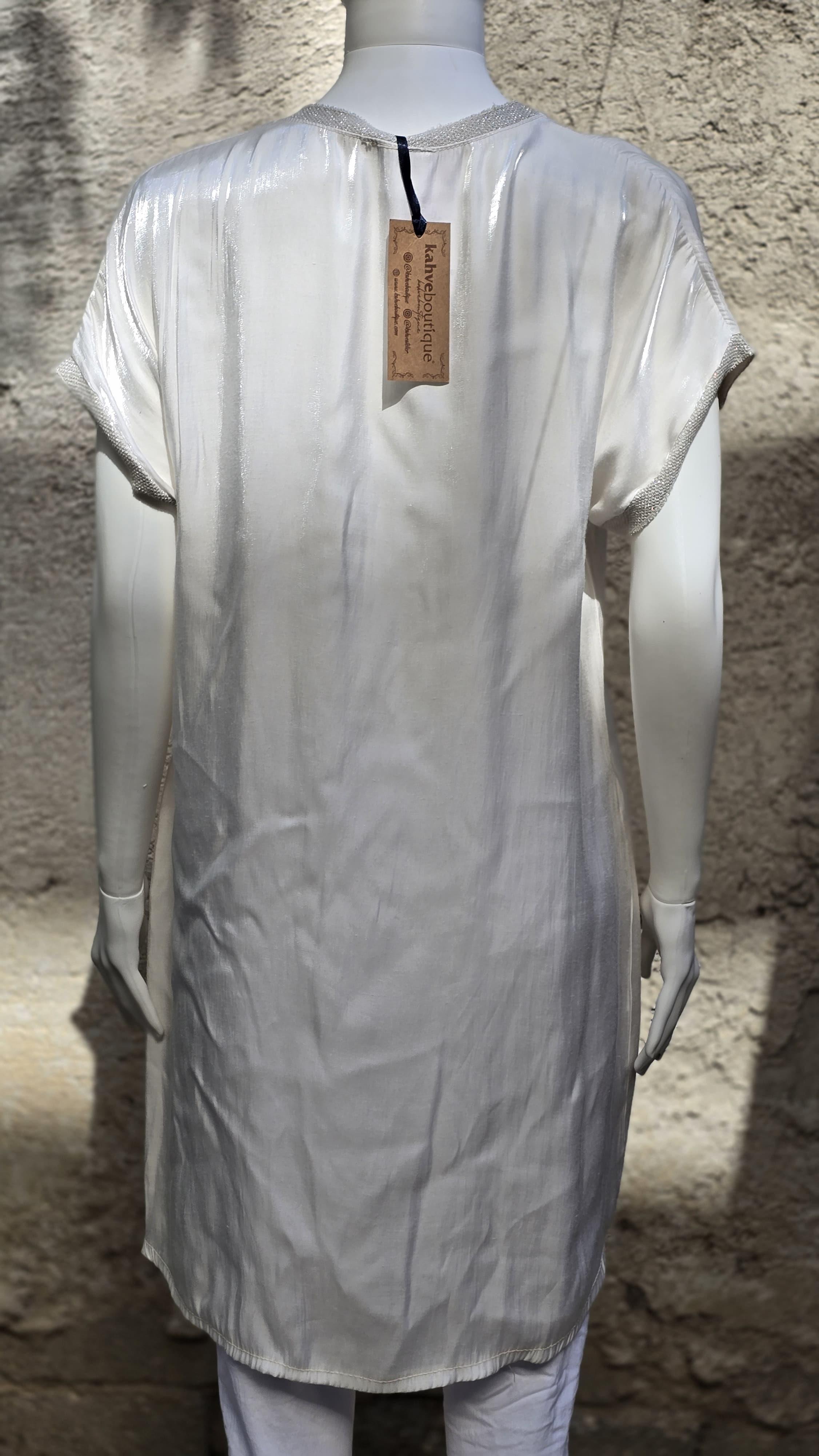 KB-Y55173 TİŞÖRT BLUZ - BEJ