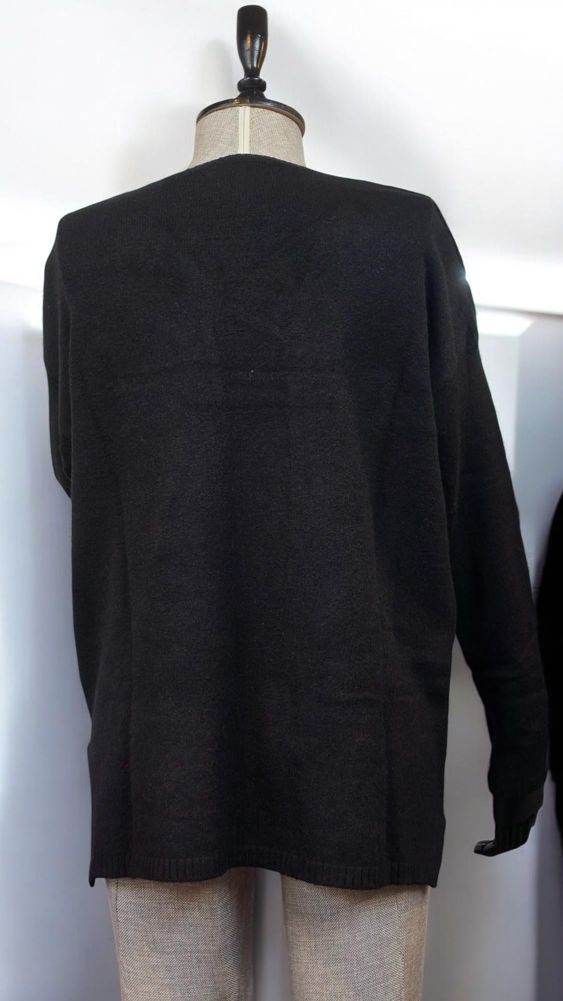 LARA BAYUN TRİKO SWEAT - SİYAH