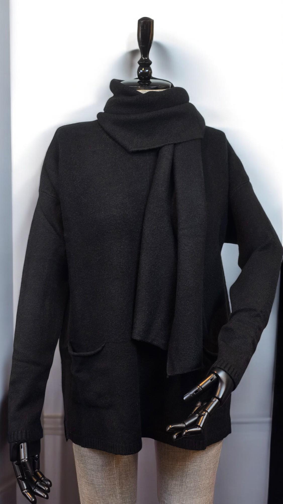 LARA BAYUN TRİKO SWEAT - SİYAH