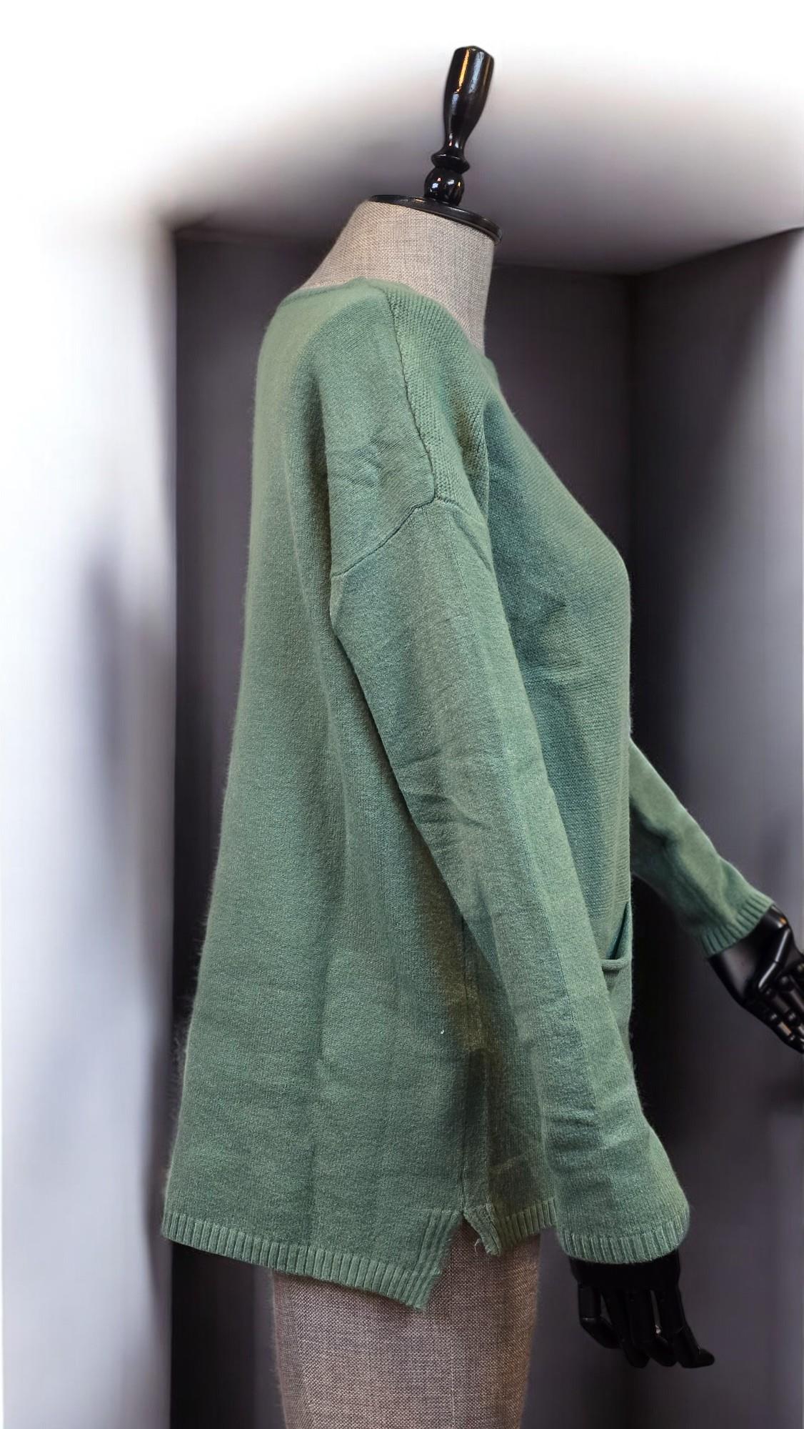 LARA BOYUN TRİKO SWEAT - YEŞİL