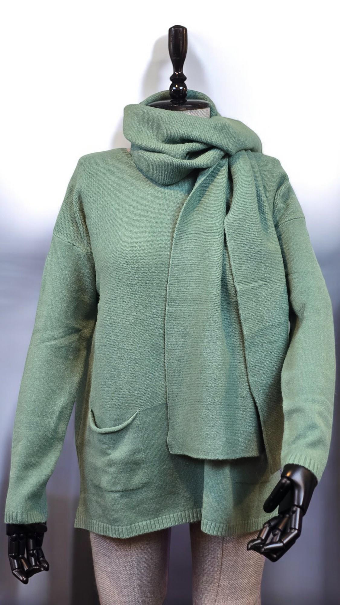 LARA BOYUN TRİKO SWEAT - YEŞİL