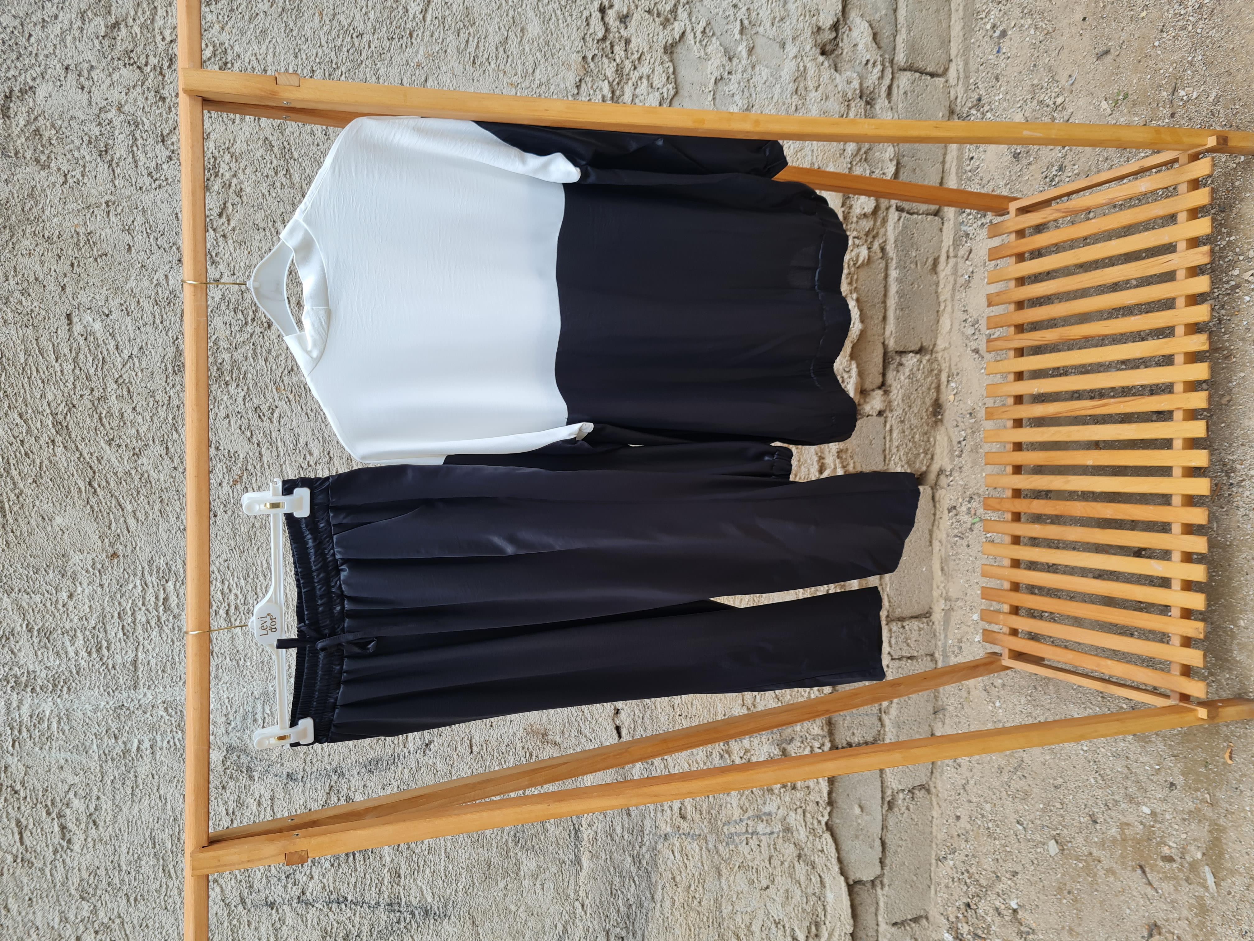 LEVİDOR Spor takım Fermuarlı - SİYAH/BEYAZ