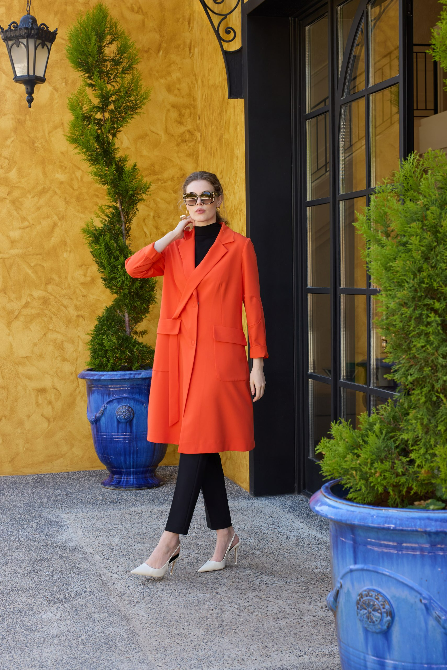 MissWhence 35203 Blazer Ceket - Oranj