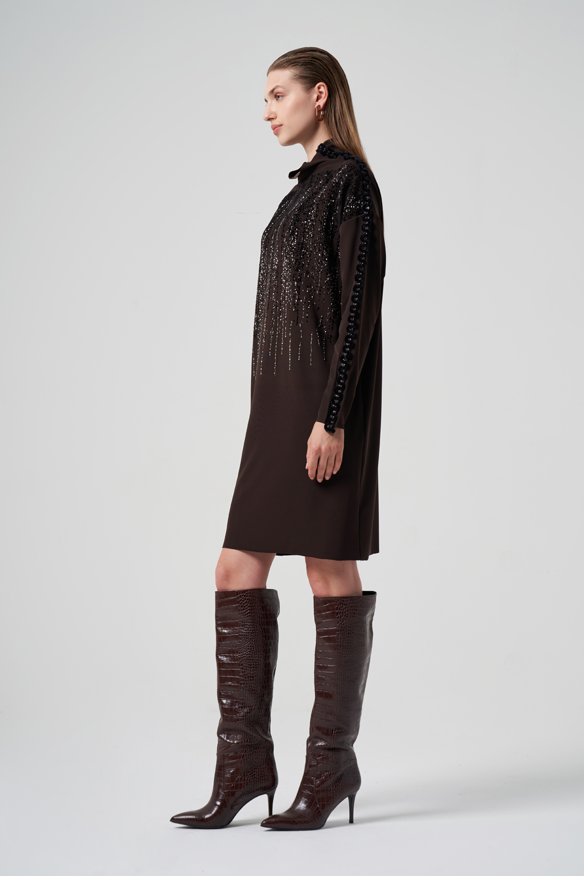 MissWhence 36012 Tunik - Kahve