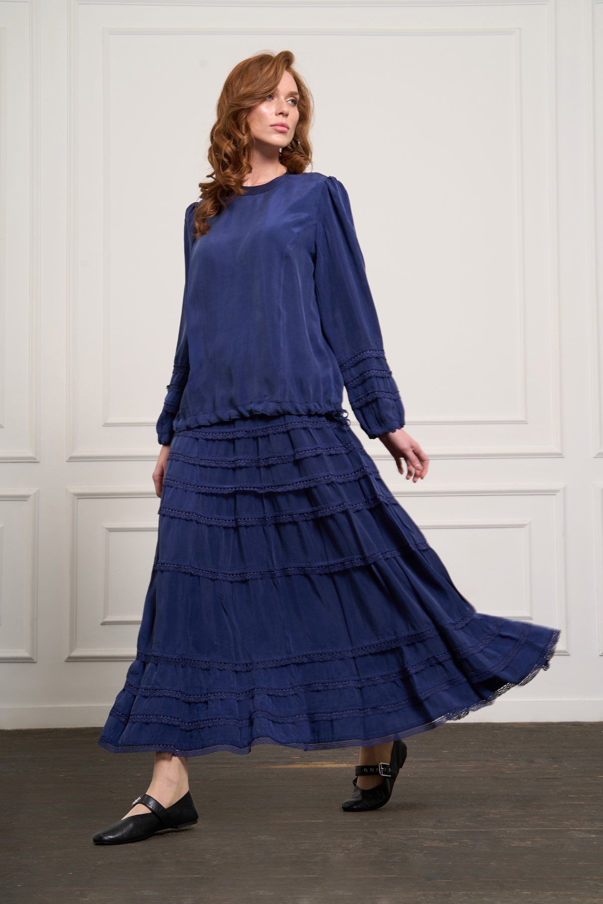 MissWhence 37005 Tunik Takım - İndigo