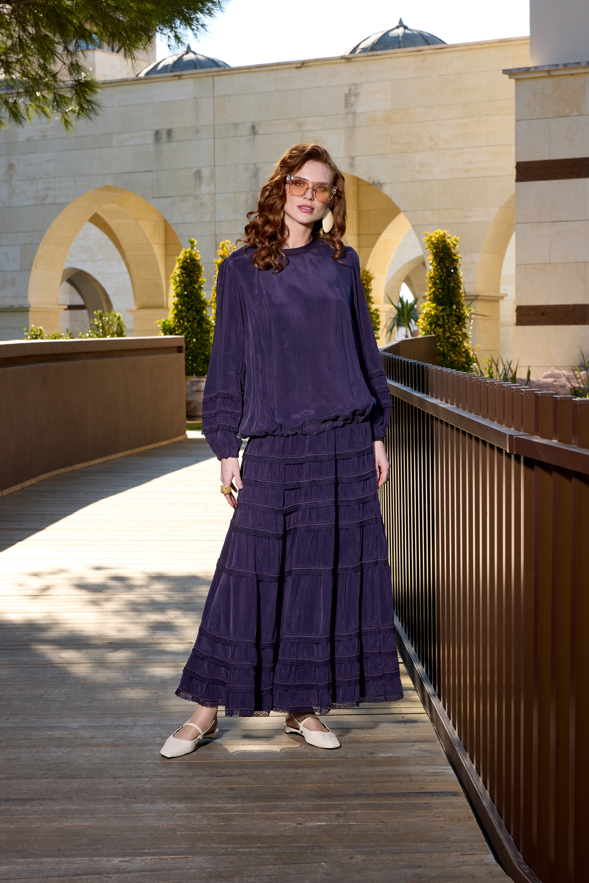 MissWhence 37005 Tunik Takım - Mor