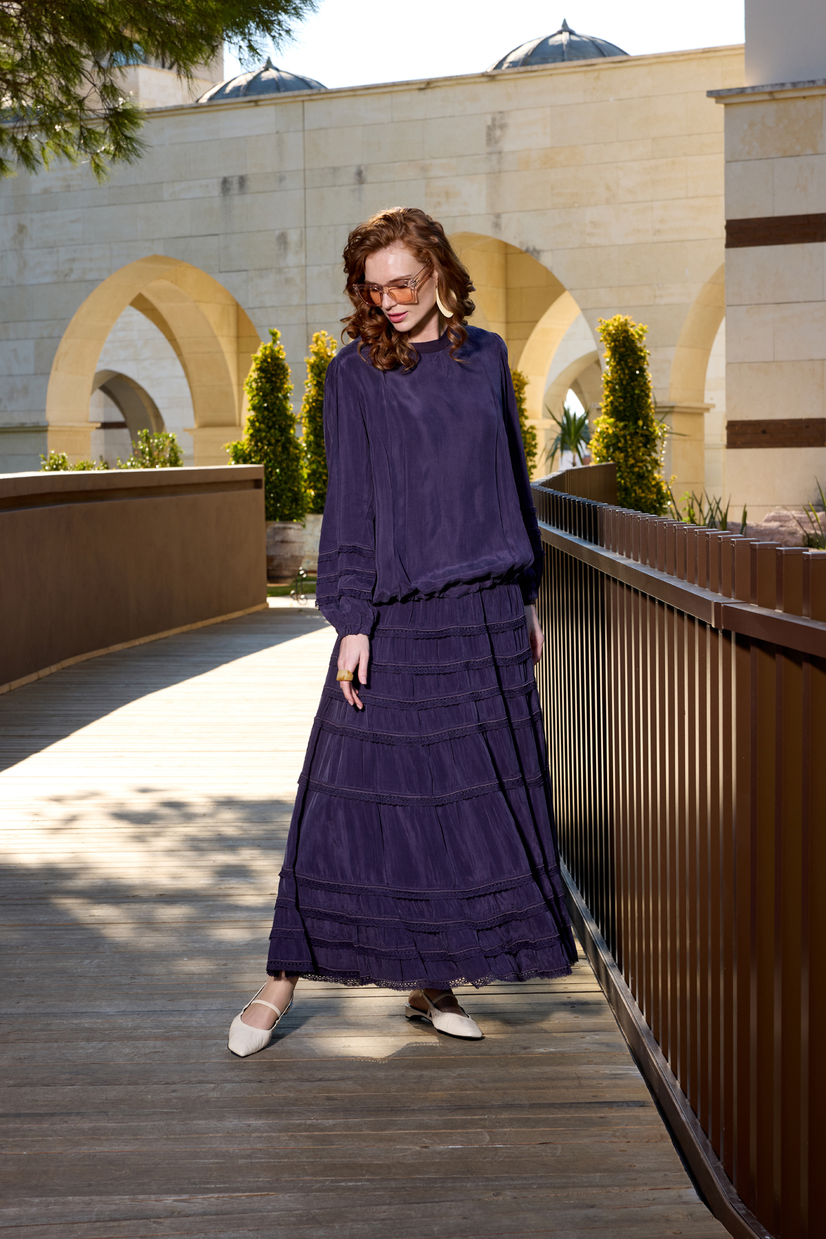 MissWhence 37005 Tunik Takım - Mor