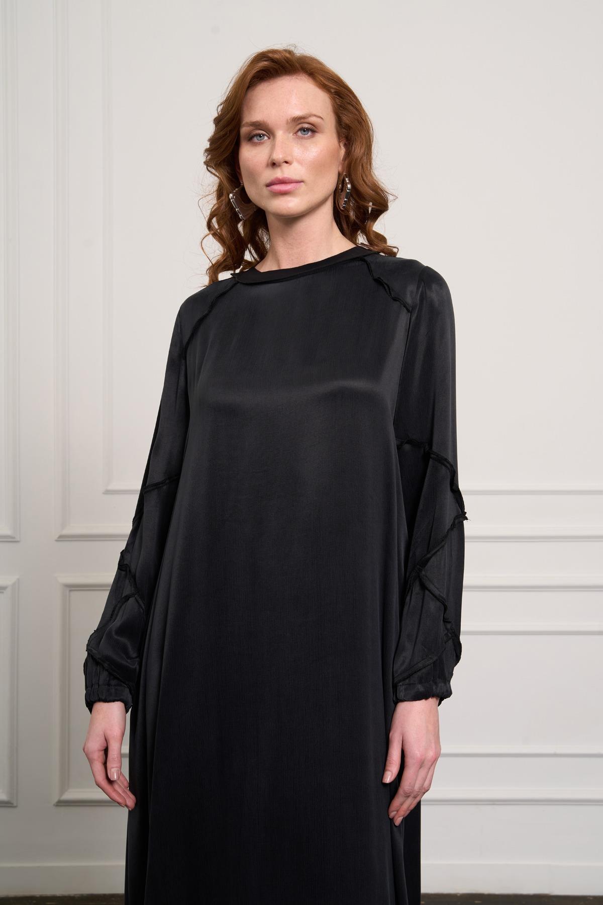 MissWhence 37801 Elbise - Siyah