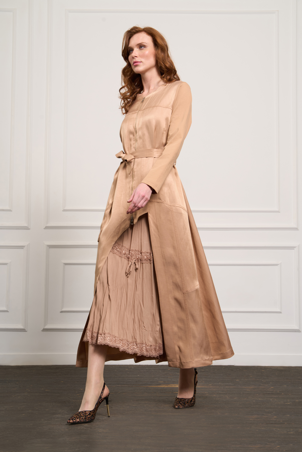 MissWhence 37806 Elbise - Camel