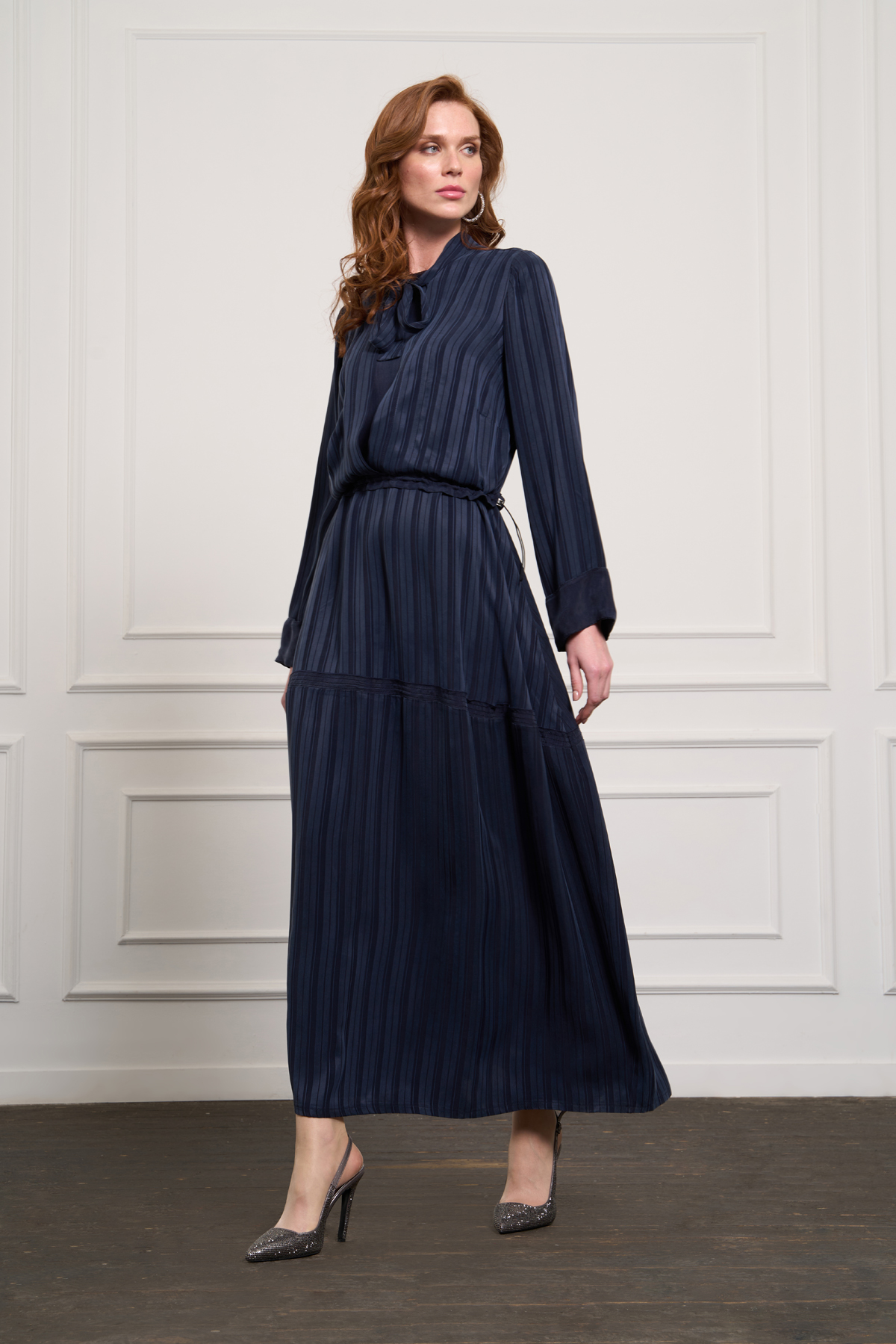 MissWhence 37810 Elbise - Lacivert