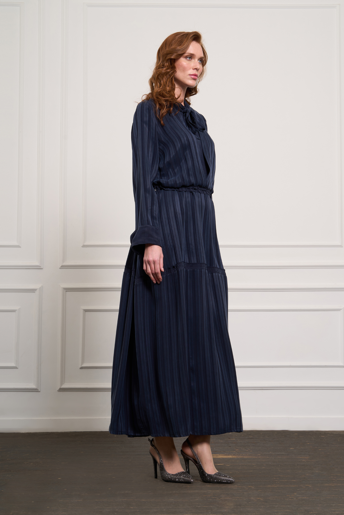 MissWhence 37810 Elbise - Lacivert